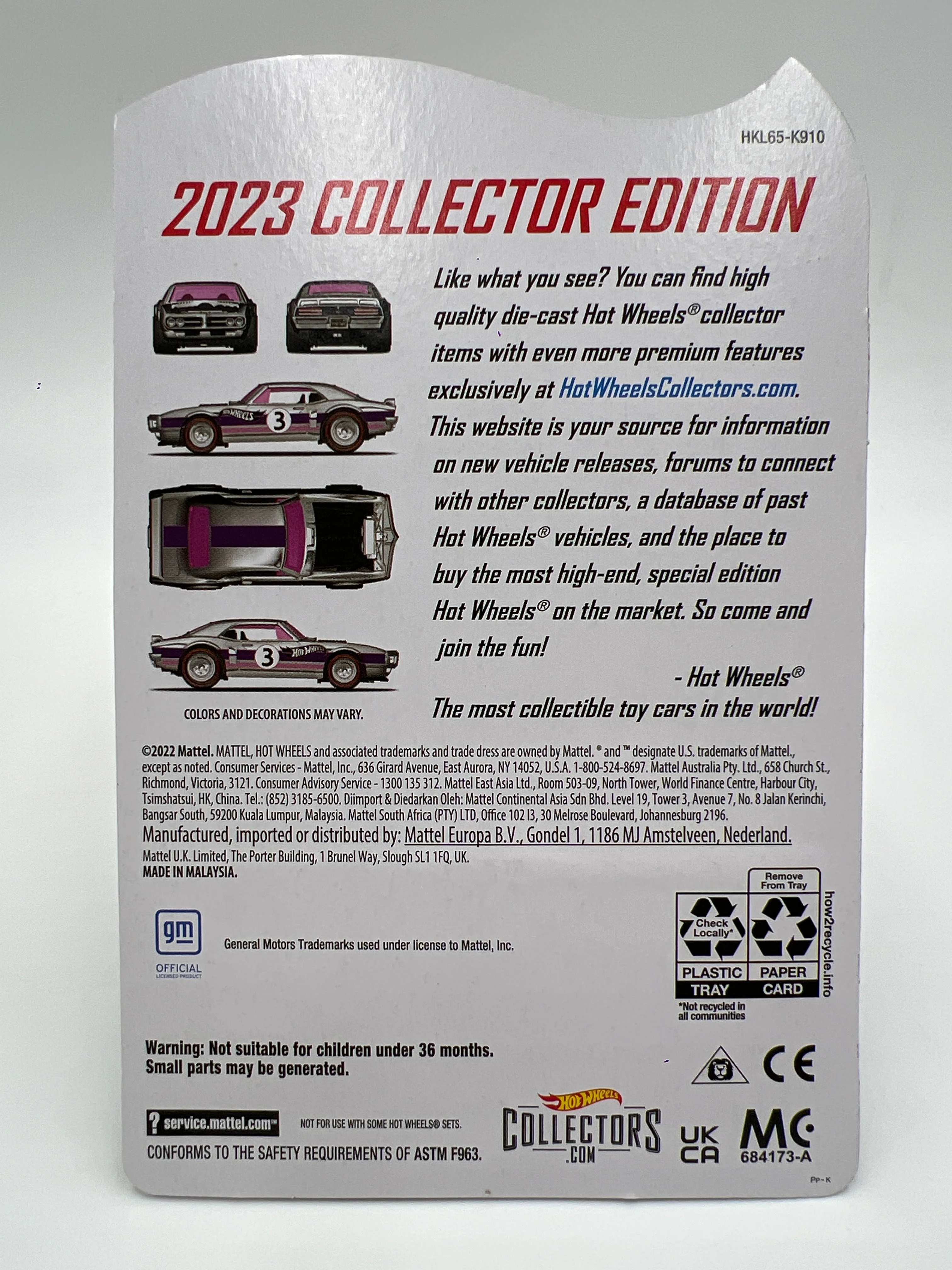2023 Hot Wheels Mail In Zamac #3 Custom 67 Pontiac Firebird W/Protector - Image 6