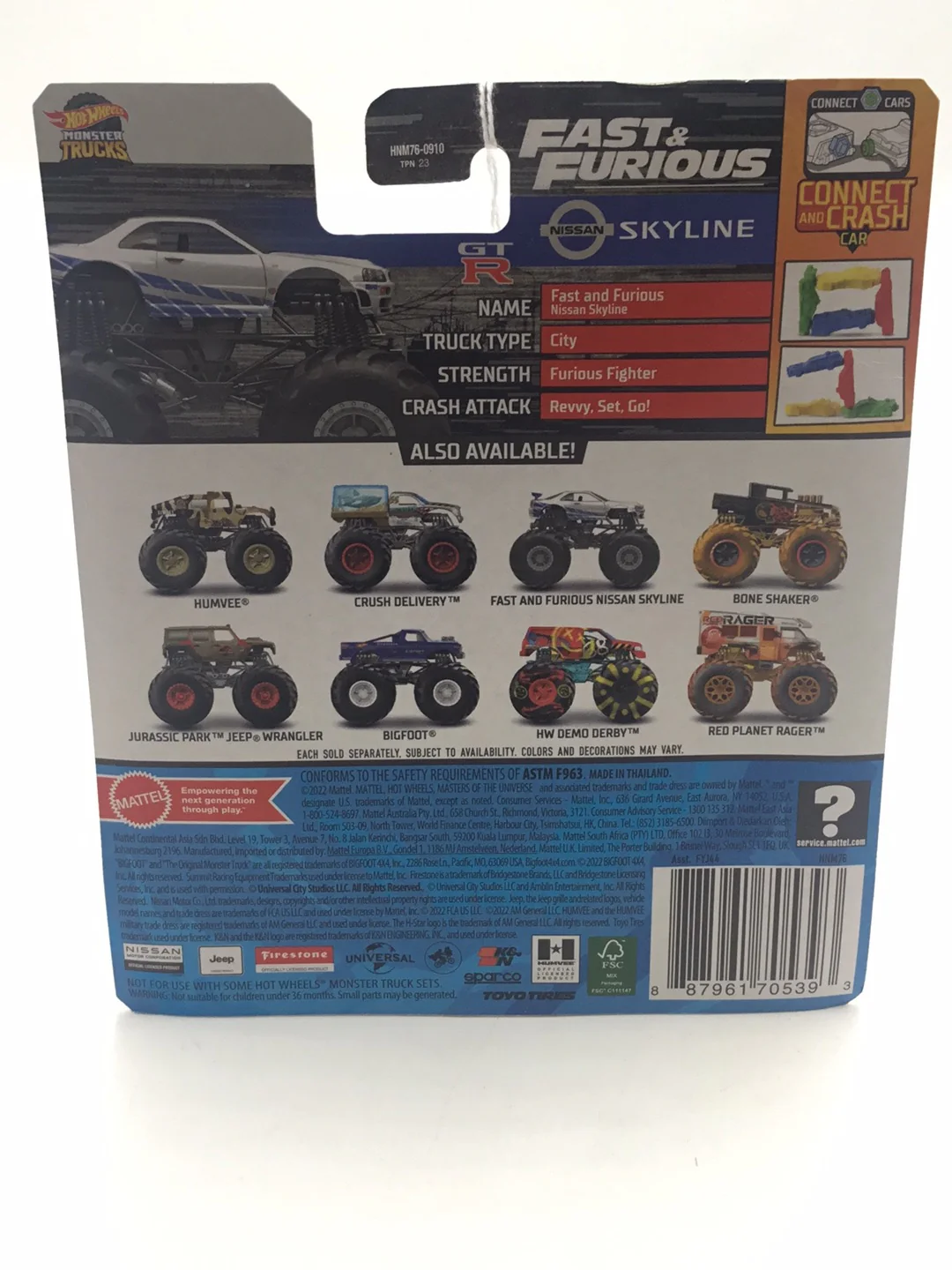 2023 Hot wheels monster Trucks Fast and Furious Nissan Skyline GT R 129C - Image 6