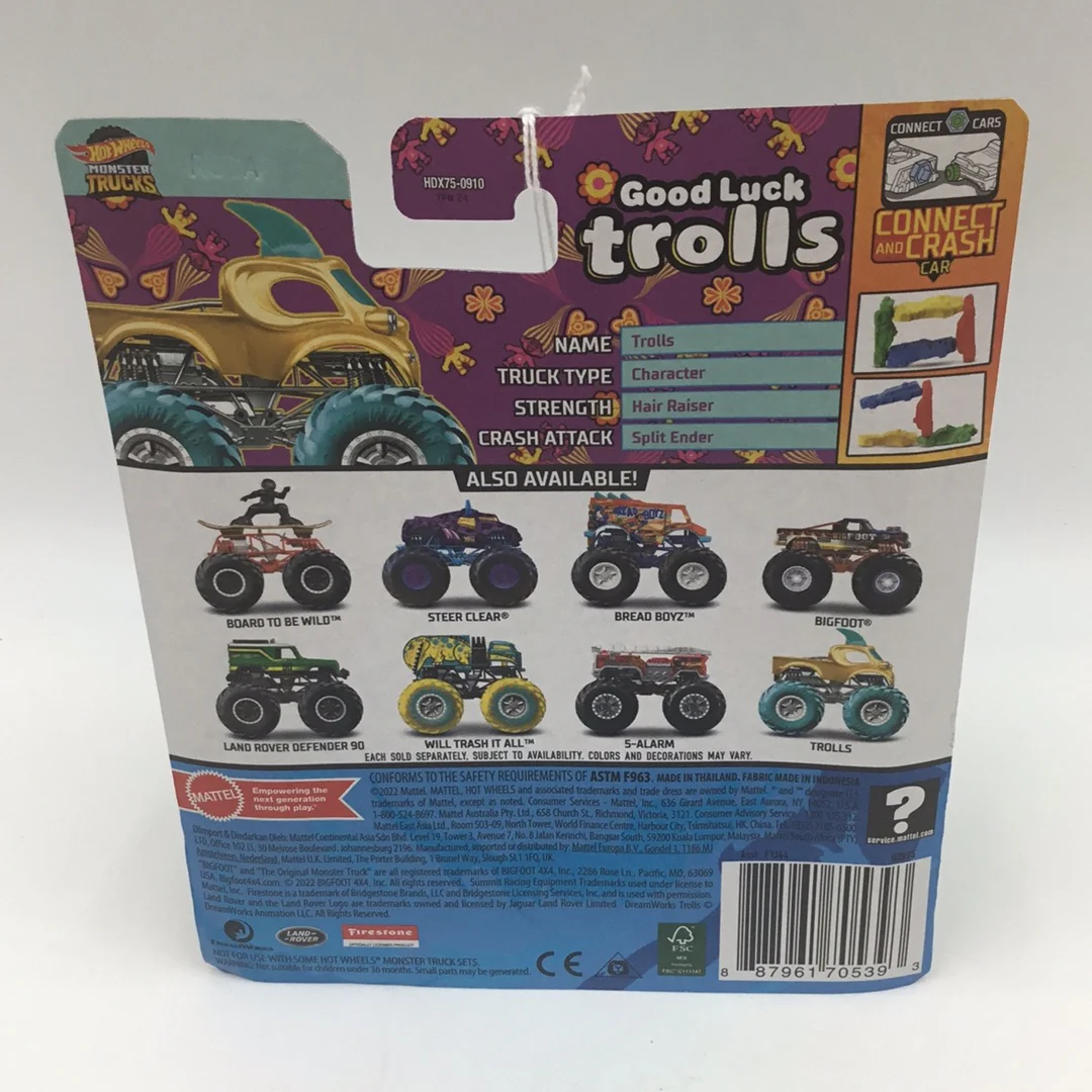 2023 Hot wheels monster Trucks Good Luck Trolls 129E - Image 4