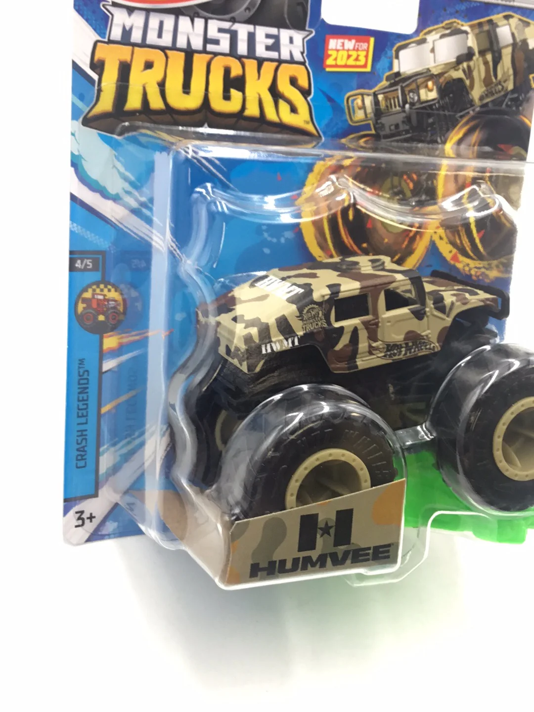 2023 Hot wheels Monster Trucks Humvee 4/5 133E - Image 3
