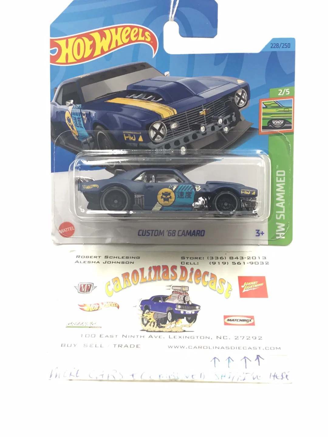 2023 hot wheels N Case Short Card #228 Custom 68 Camaro
