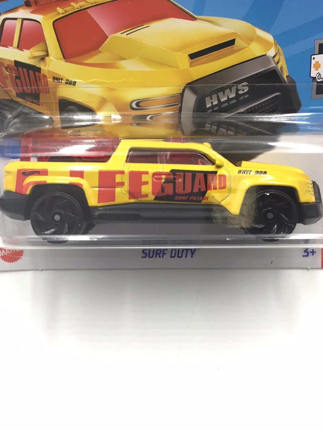 2023 hot wheels N Case Short Card #230 Surf duty 122i - Image 2