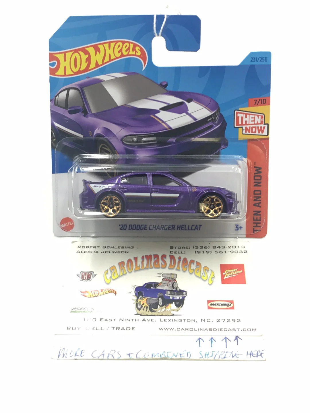 2023 hot wheels N Case Short Card #232 Charger Hellcat S9