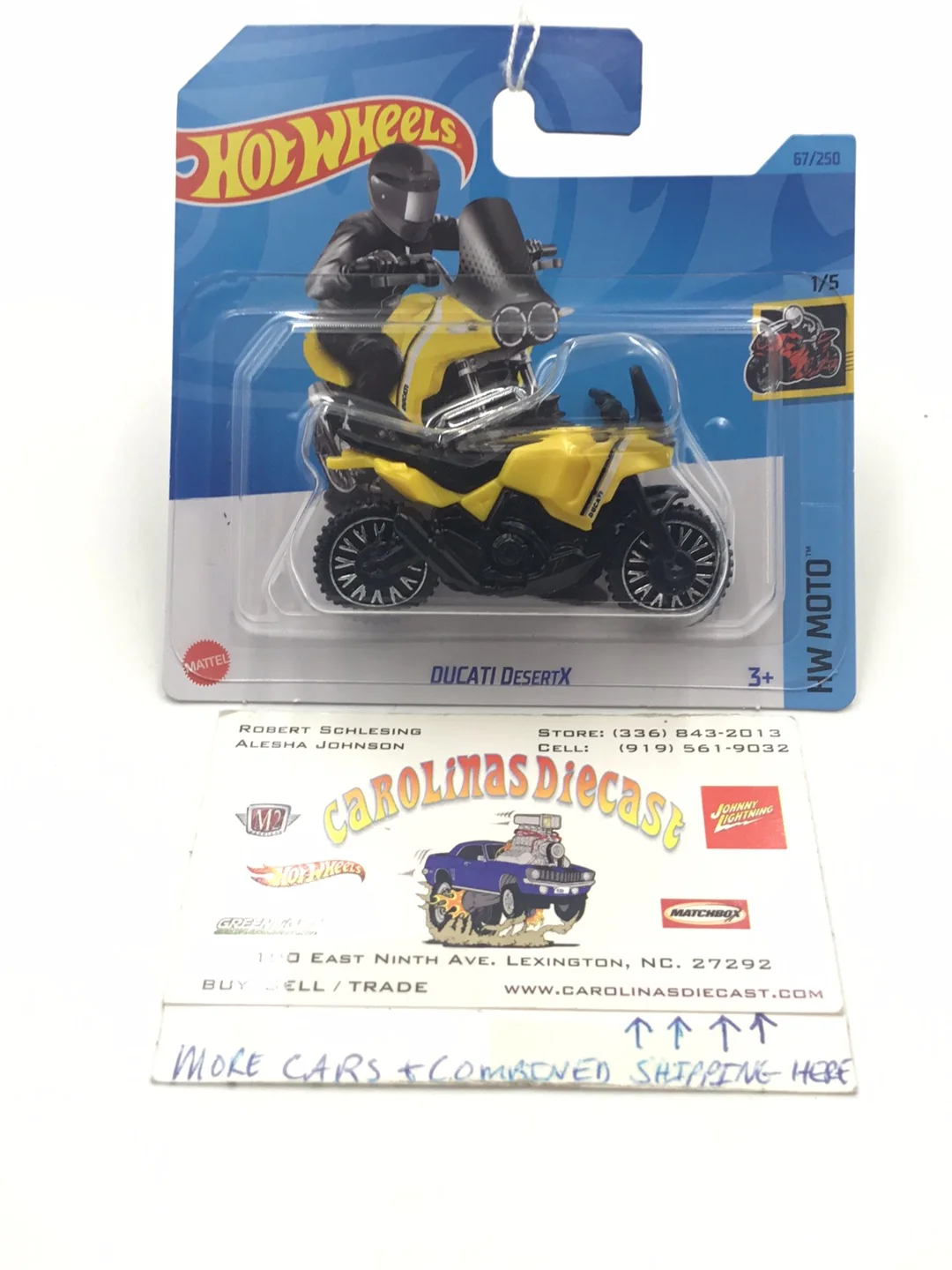 2023 hot wheels N Case Short Card #67 Ducati DesertX 84H