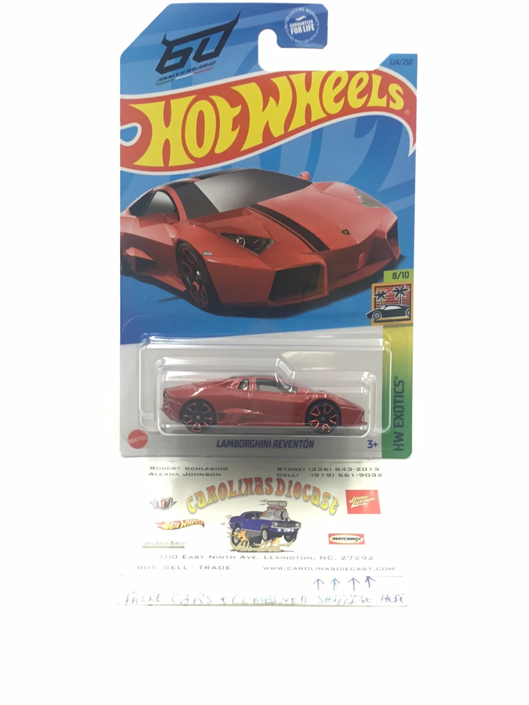 2023 hot wheels P case #224 Lamborghini Reventon 102A