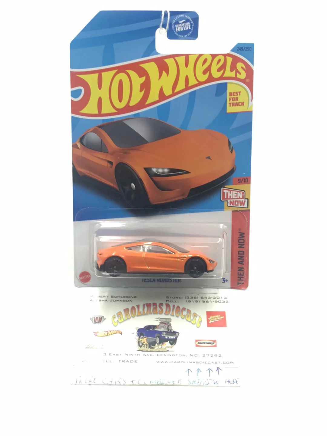 2023 hot wheels P case #249 Tesla Roadster 49B