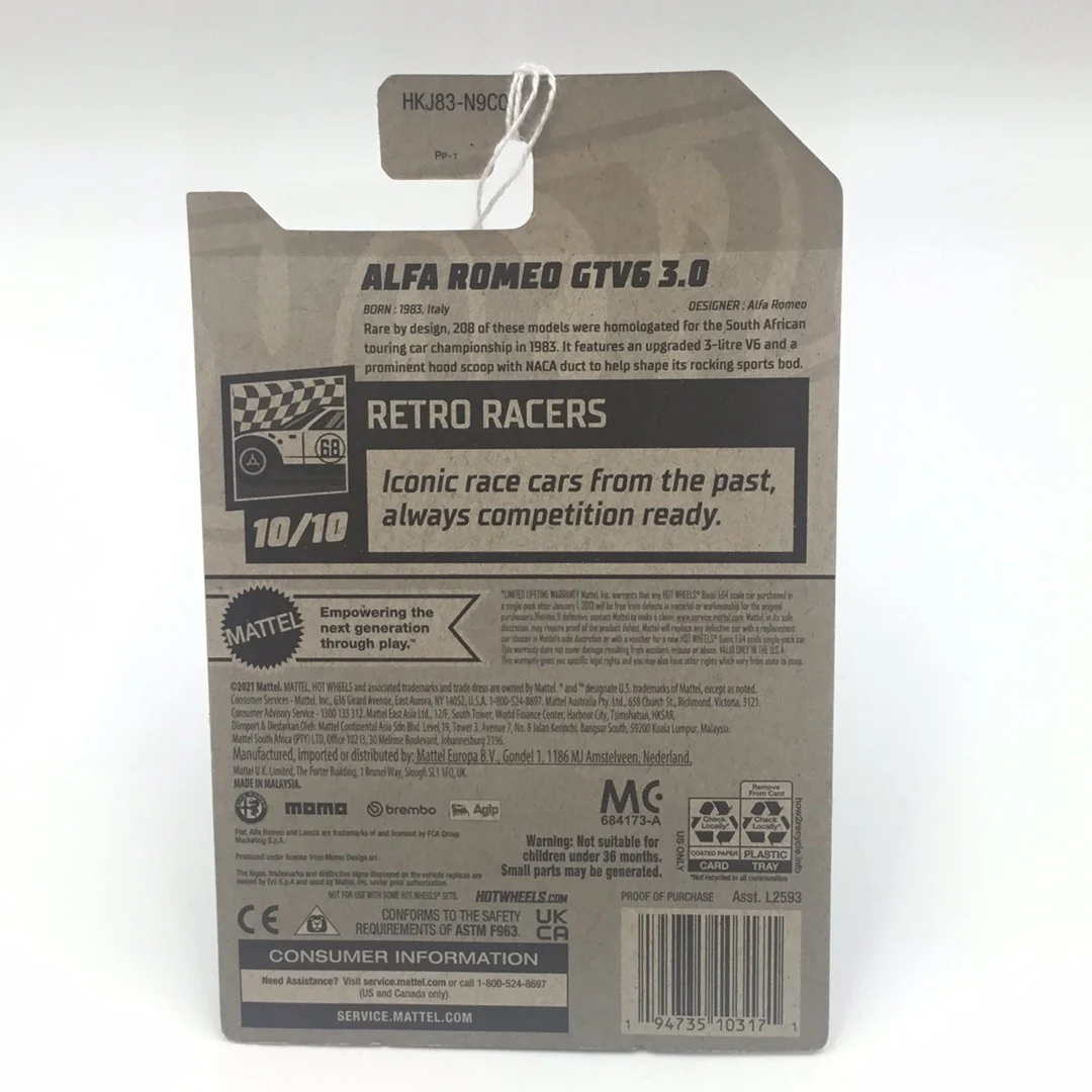 2023 hot wheels Q Case #185 Alfa Romeo GTV6 3.0 65i - Image 4