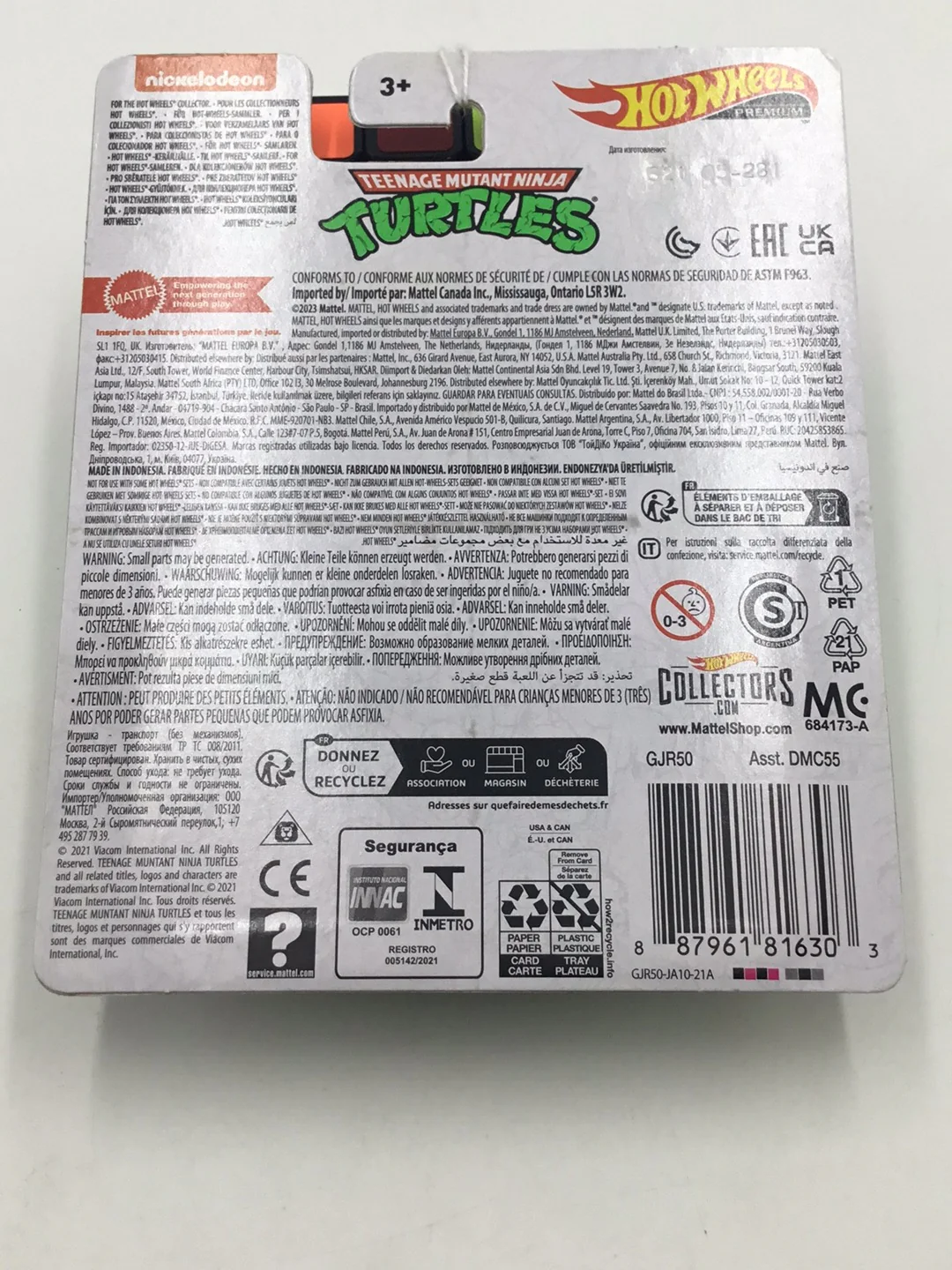 2023 Hot wheels Retro TMNT Part Wagon 266B - Image 6