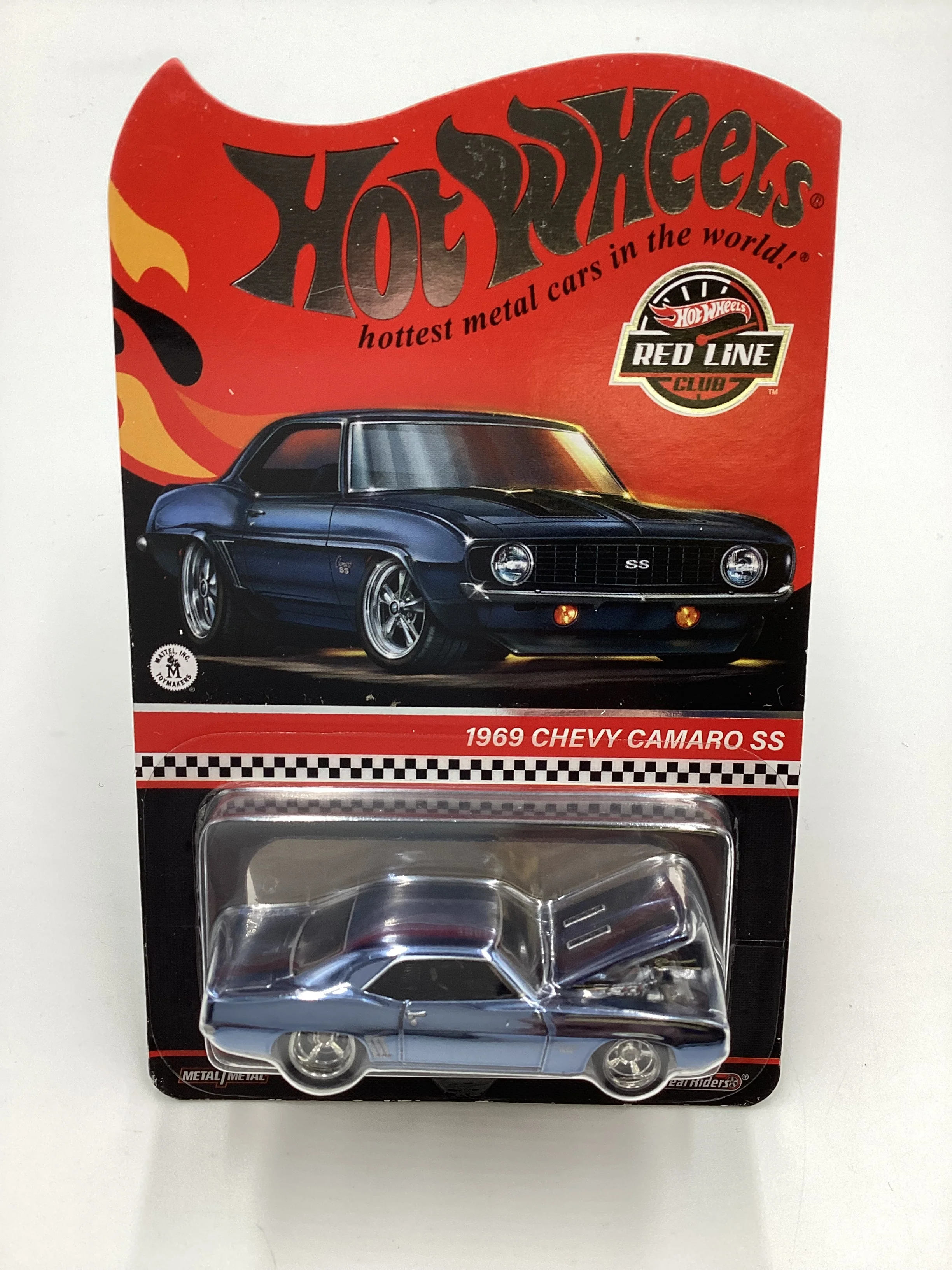 2023 Hot wheels RLC 1969 Chevy Camaro SS Blue with protector - Image 2