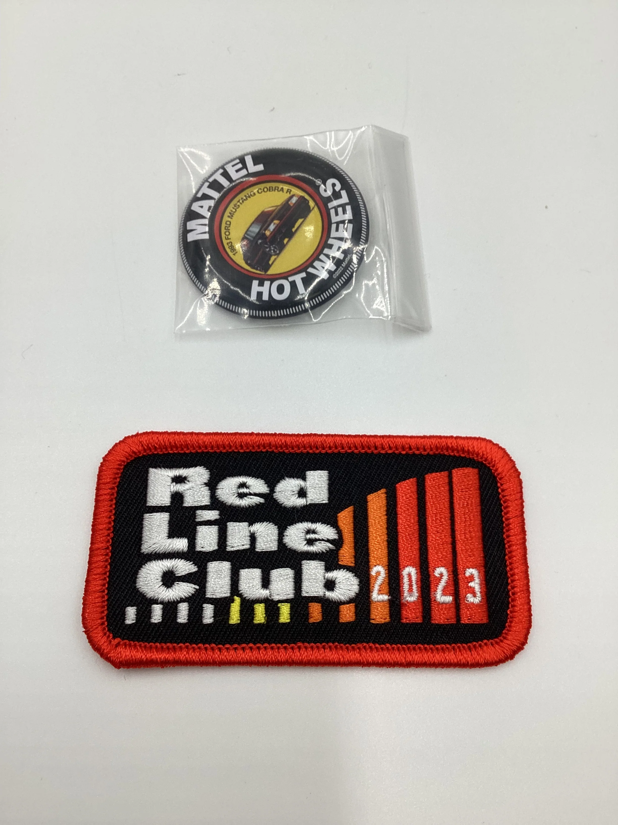 2023 Hot Wheels RLC Club Exclusive 1993 Ford Mustang Cobra R Black Exclusive W/Patch and Button - Image 8