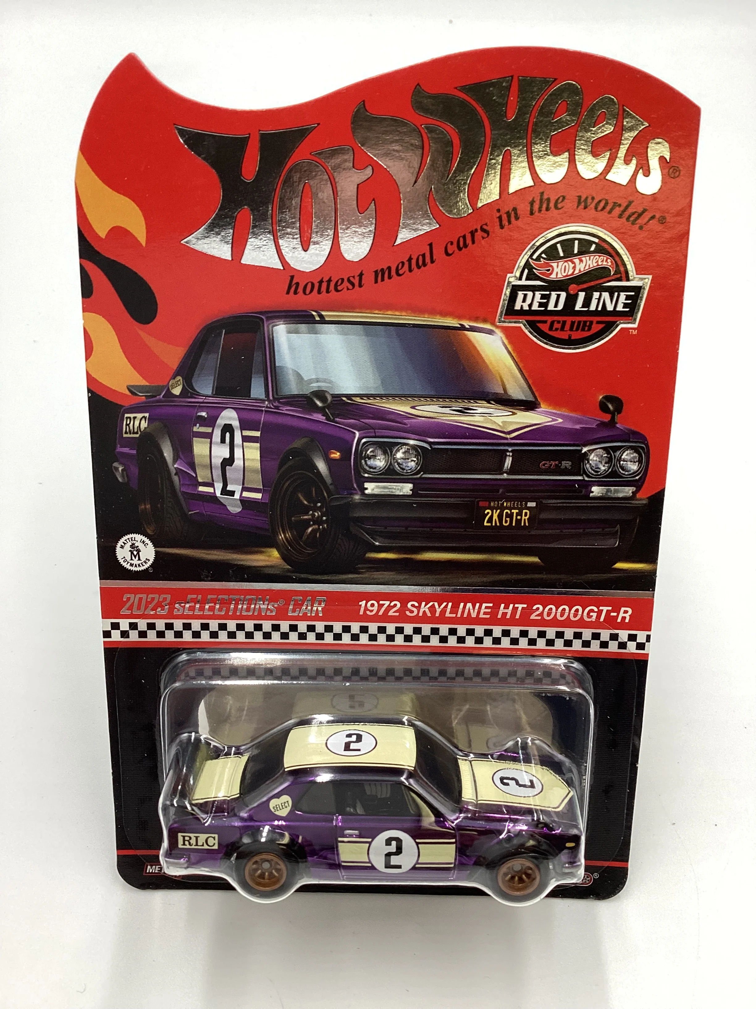 2023 Hot Wheels RLC sELECTIONs 1972 Skyline H/T 2000GT-R Purple with protector - Image 2