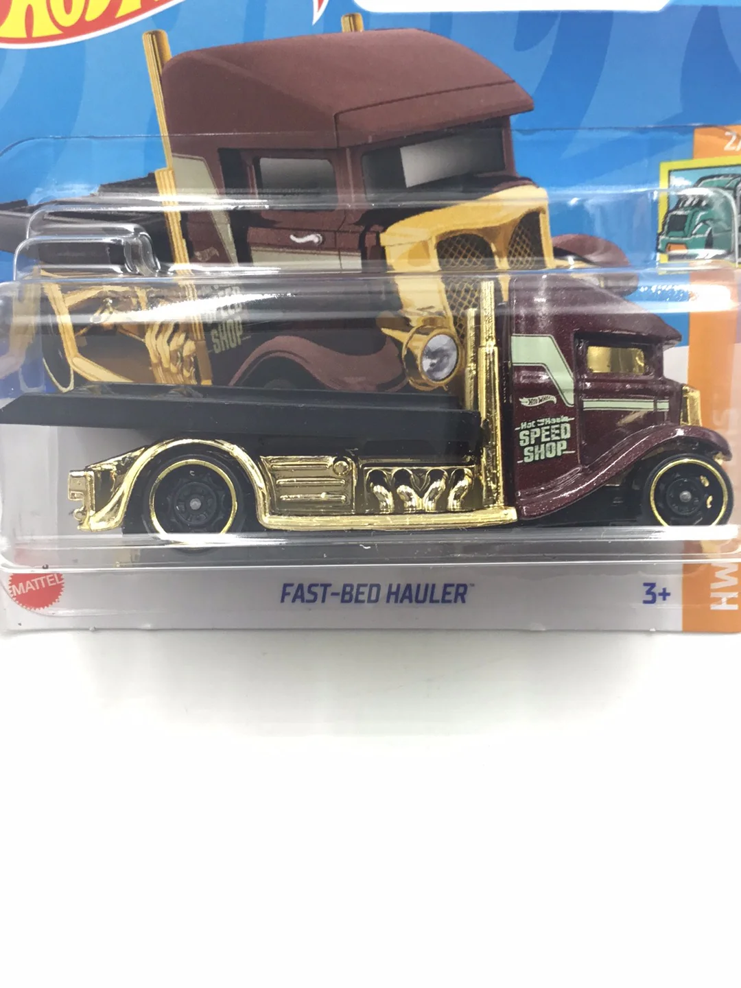 2023 hot wheels Short Card #11 Fast bed hauler 54C - Image 2