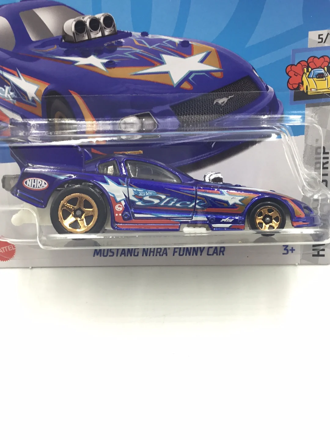 2023 hot wheels Short Card #140 Mustang Nhra funny car WW1 - Image 2