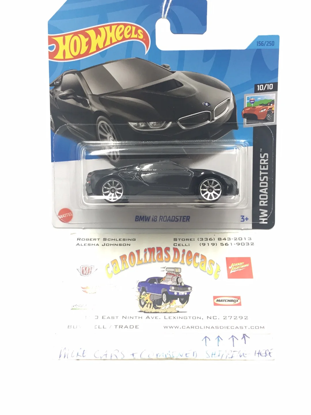 2023 hot wheels Short Card #156 BMW i8 roadster 109i