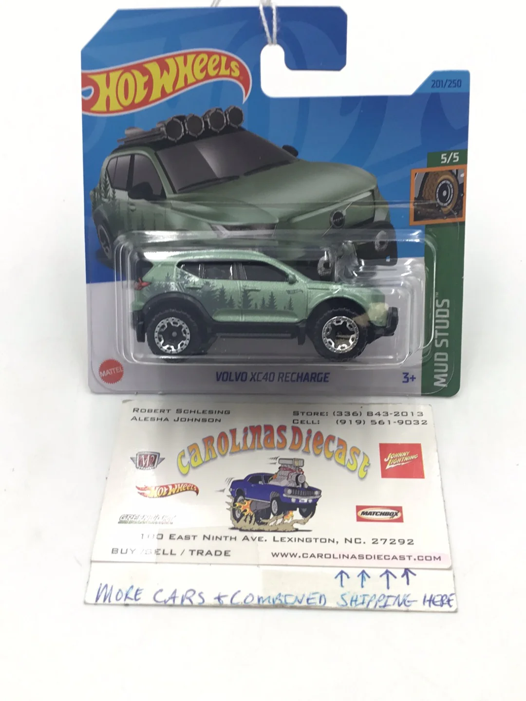 2023 hot wheels Short Card #201 Volvo xc40 Recharge 93G