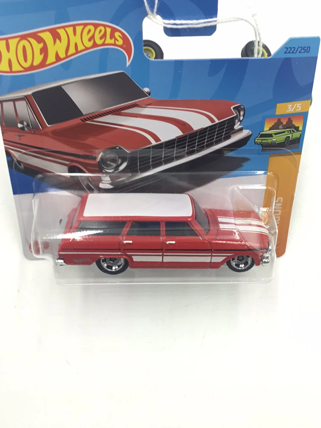 2023 hot wheels Short Card #222 64 Chevy Nova Wagon DD7 - Image 5