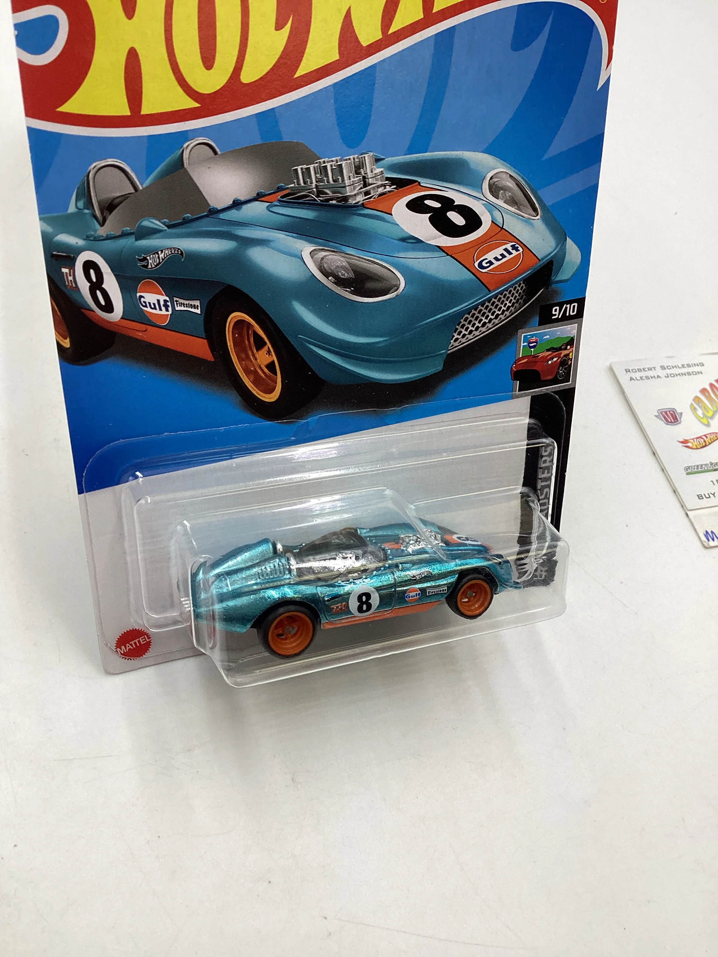 2023 Hot wheels Super Treasure hunt #155 Glory Chaser Gulf with Protector - Image 5