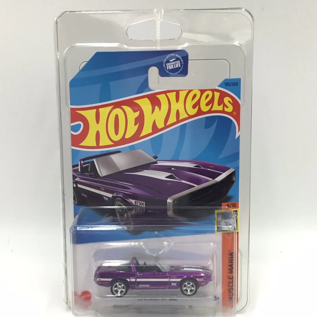 2023 hot wheels Super Treasure hunt 1969 Shelby GT-500 #195 W/ Protector - Image 6
