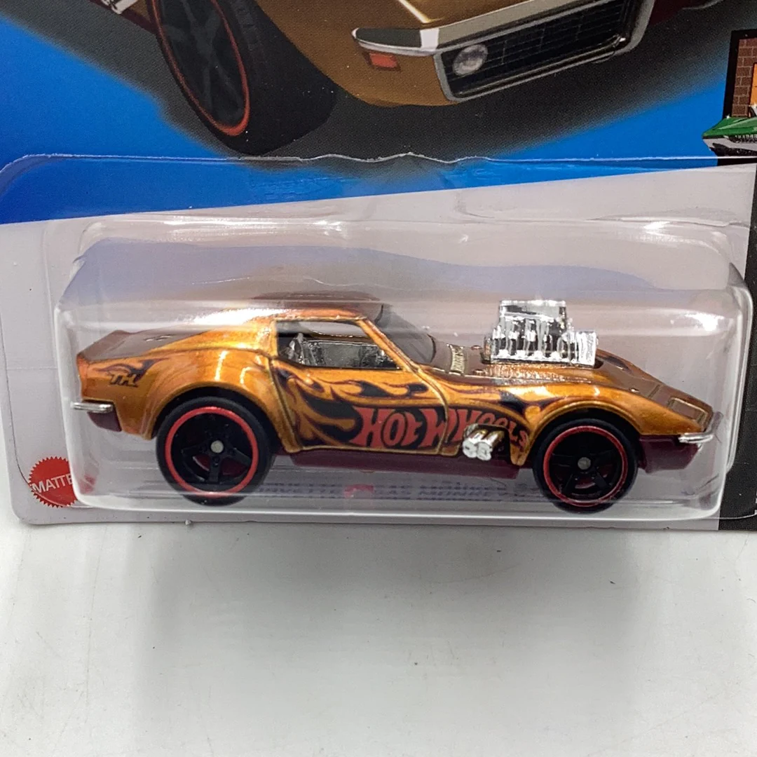 2023 hot wheels super treasure hunt 68 Corvette Gas Monkey W/ Protector - Image 2