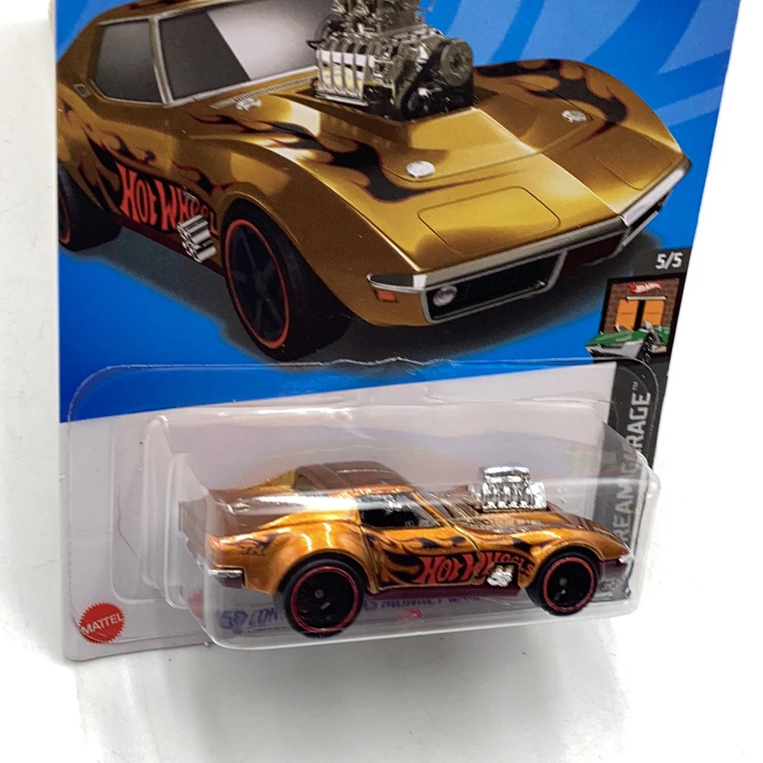 2023 hot wheels super treasure hunt 68 Corvette Gas Monkey W/ Protector - Image 3