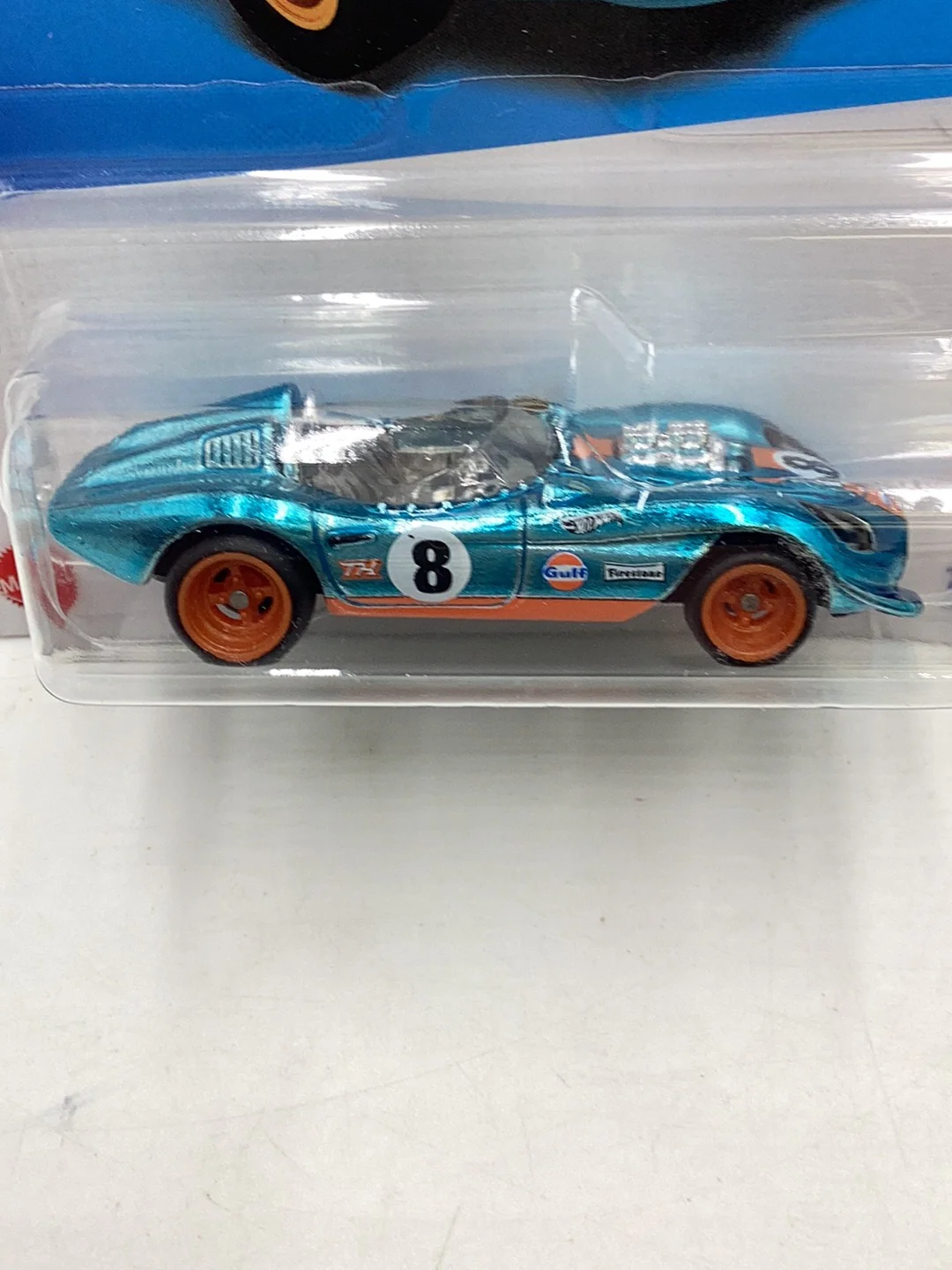 2023 Hot wheels Super Treasure hunt Glory Chaser Gulf #155 with Protector - Image 3