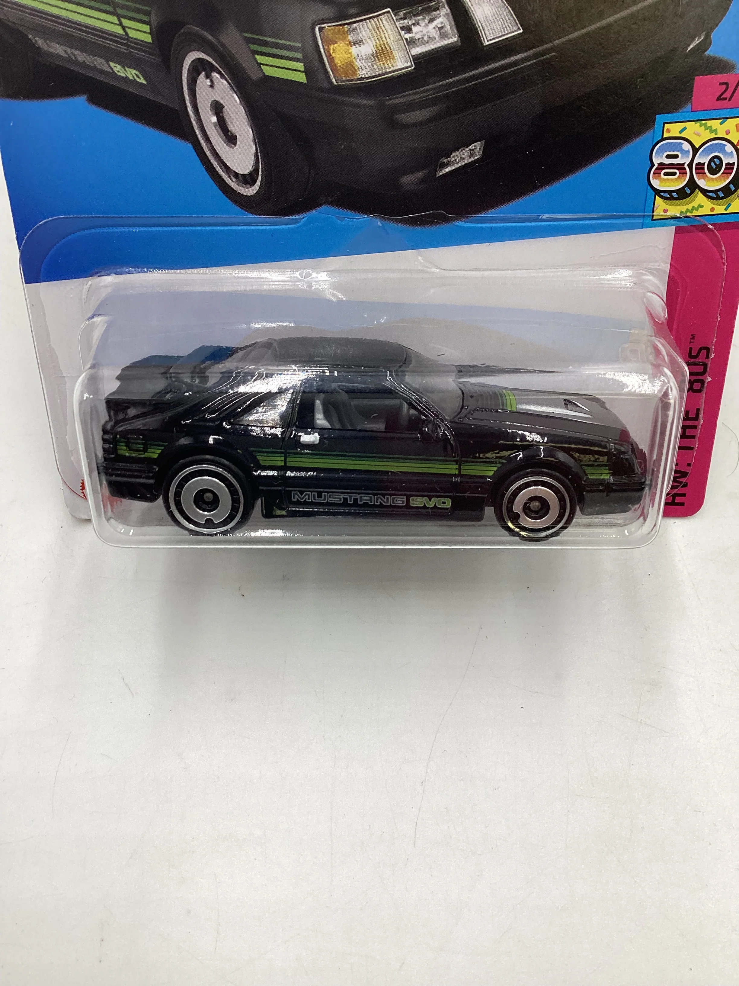 2023 Hot wheels The 80s #25 84 Mustang SVO Black 19E - Image 2