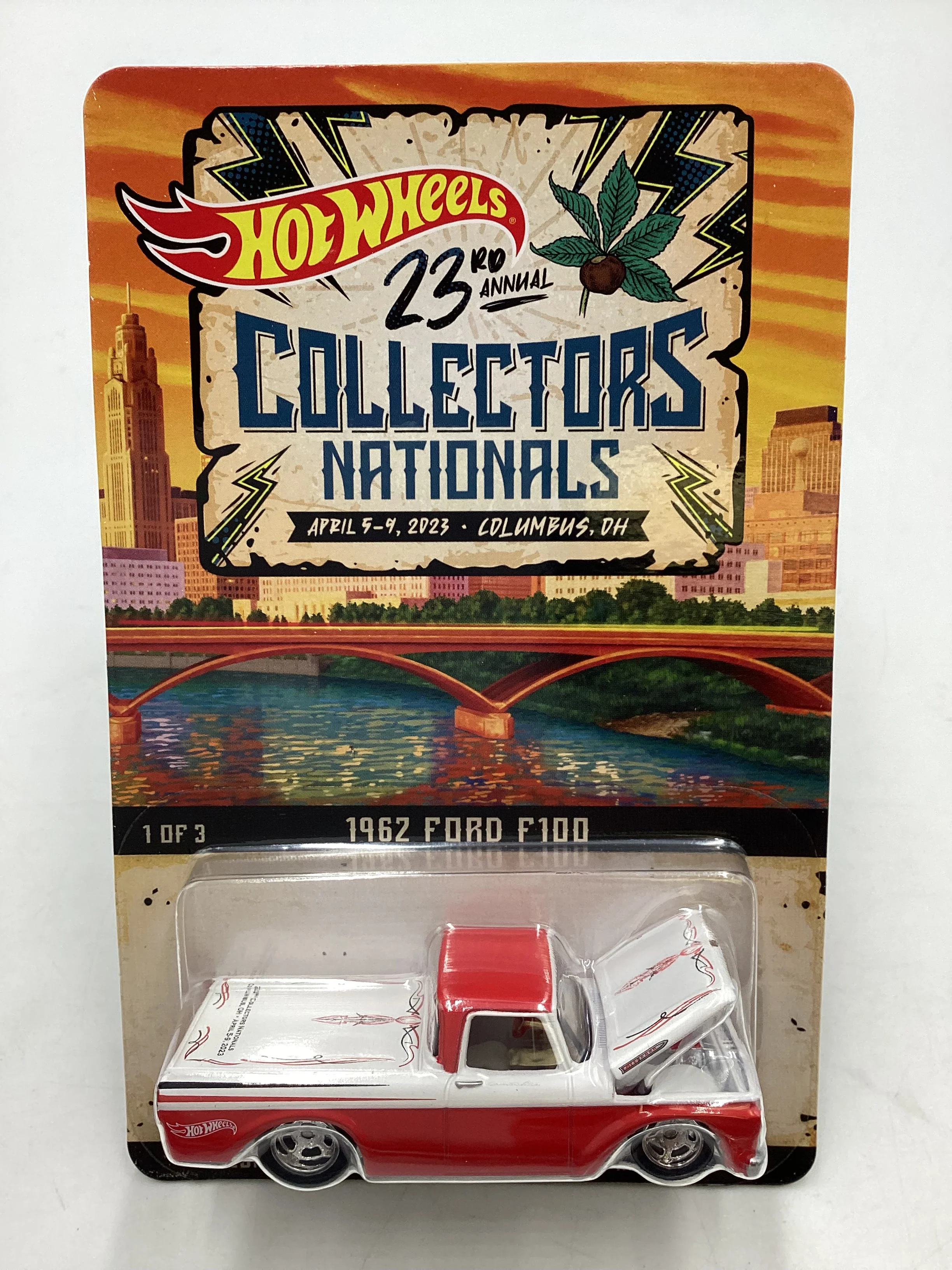 2023 Hot Wheels 23rd annual collectors nationals 1962 Ford F100 4462/6200 with protector - Image 2