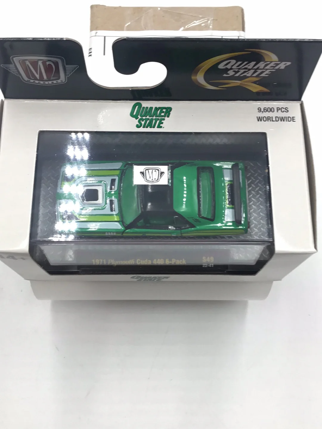 2023 M2 MACHINES 1971 Plumouth Cuda 440 6-Pack Quaker State S49 - Image 3