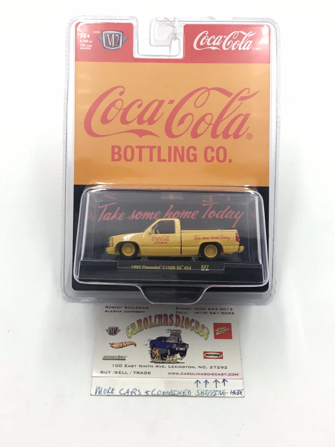 2023 M2 MACHINES 1992 Coca Cola Chevrolet C1500 SS 454 A27 CHASE