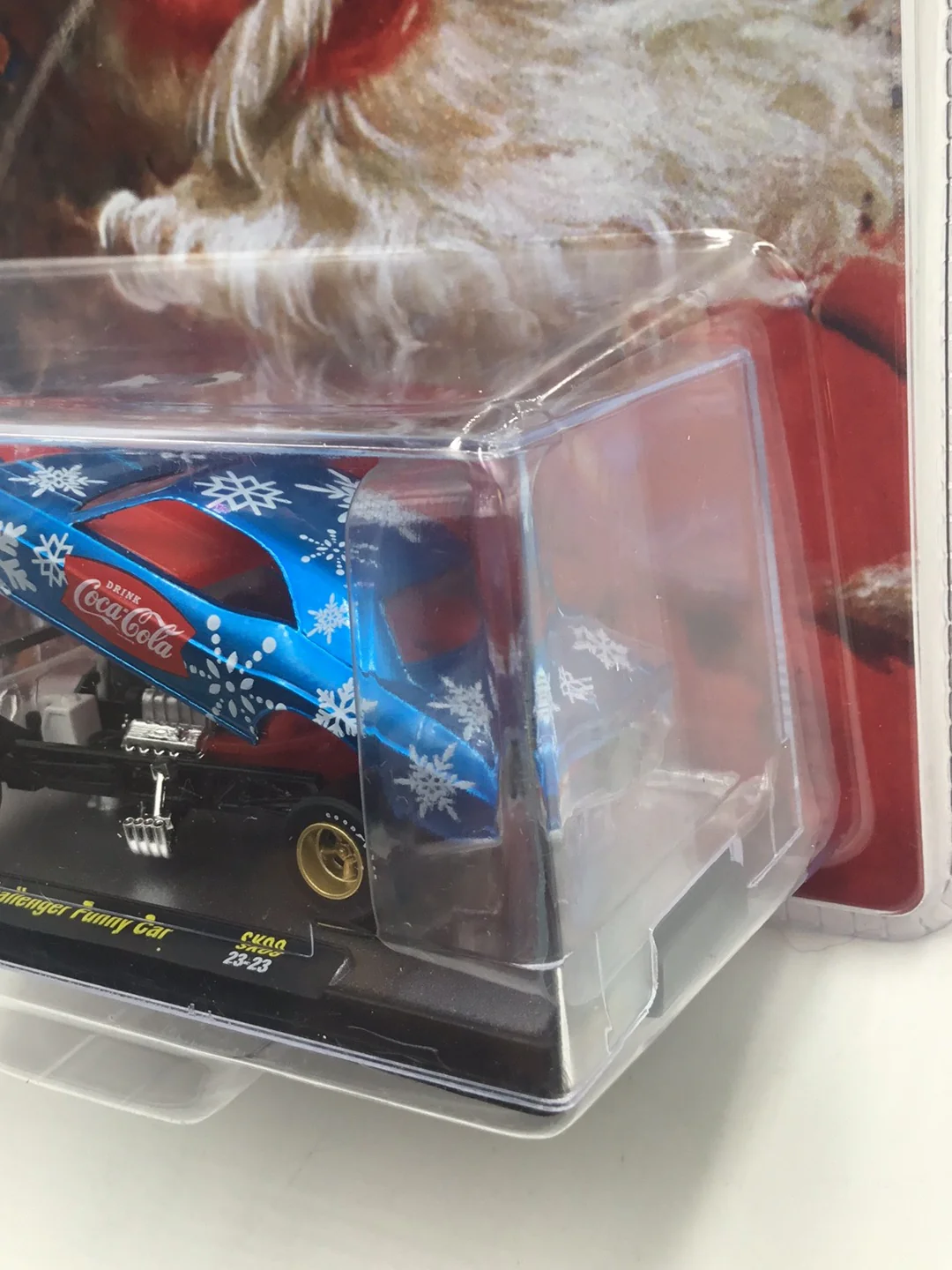 2023 M2 MACHINES Christmas Coca Cola 1971 Dodge Challenger funny car SK08 - Image 4