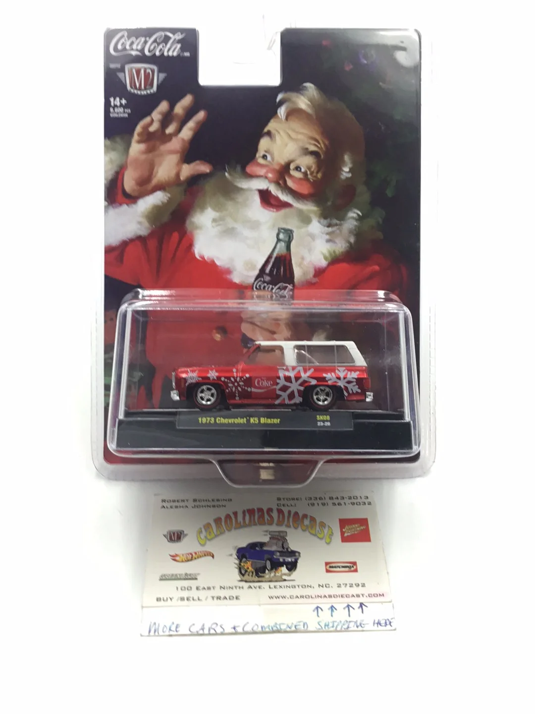 2023 M2 MACHINES Christmas Coca Cola 1973 Chevrolet K5 Blazer SK08