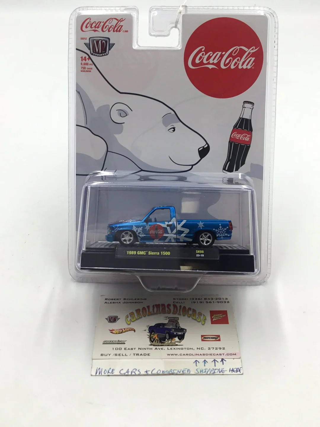 2023 M2 MACHINES Christmas Coca Cola 1989 GMC Sierra 1500 SK08