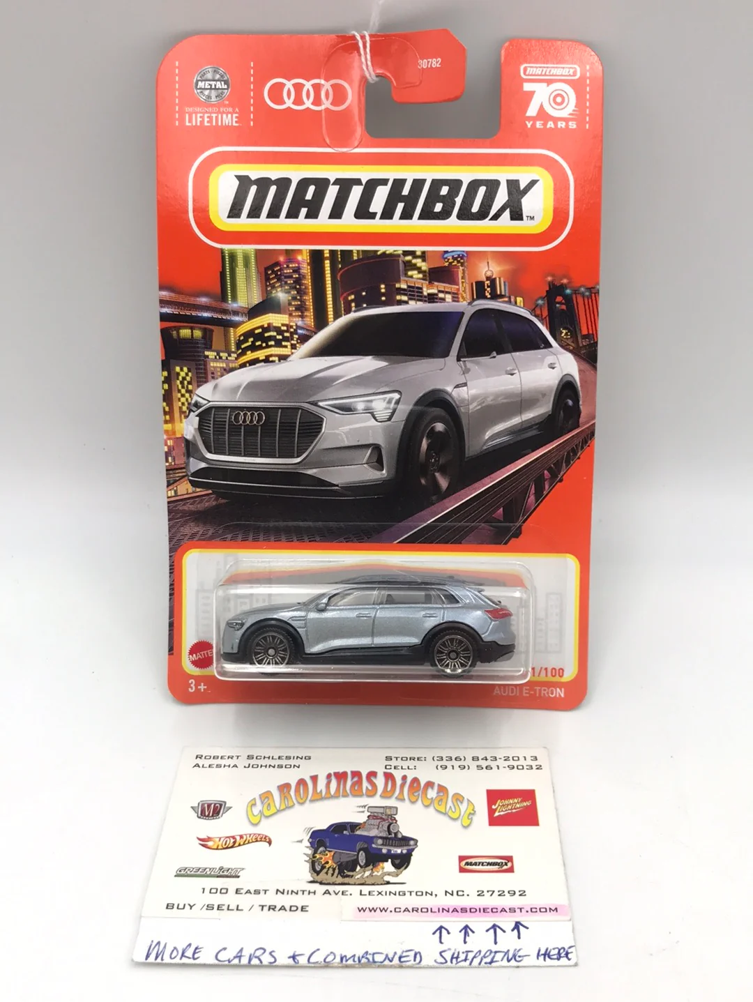 2023 matchbox 70 years #1 Audi ETron 107i