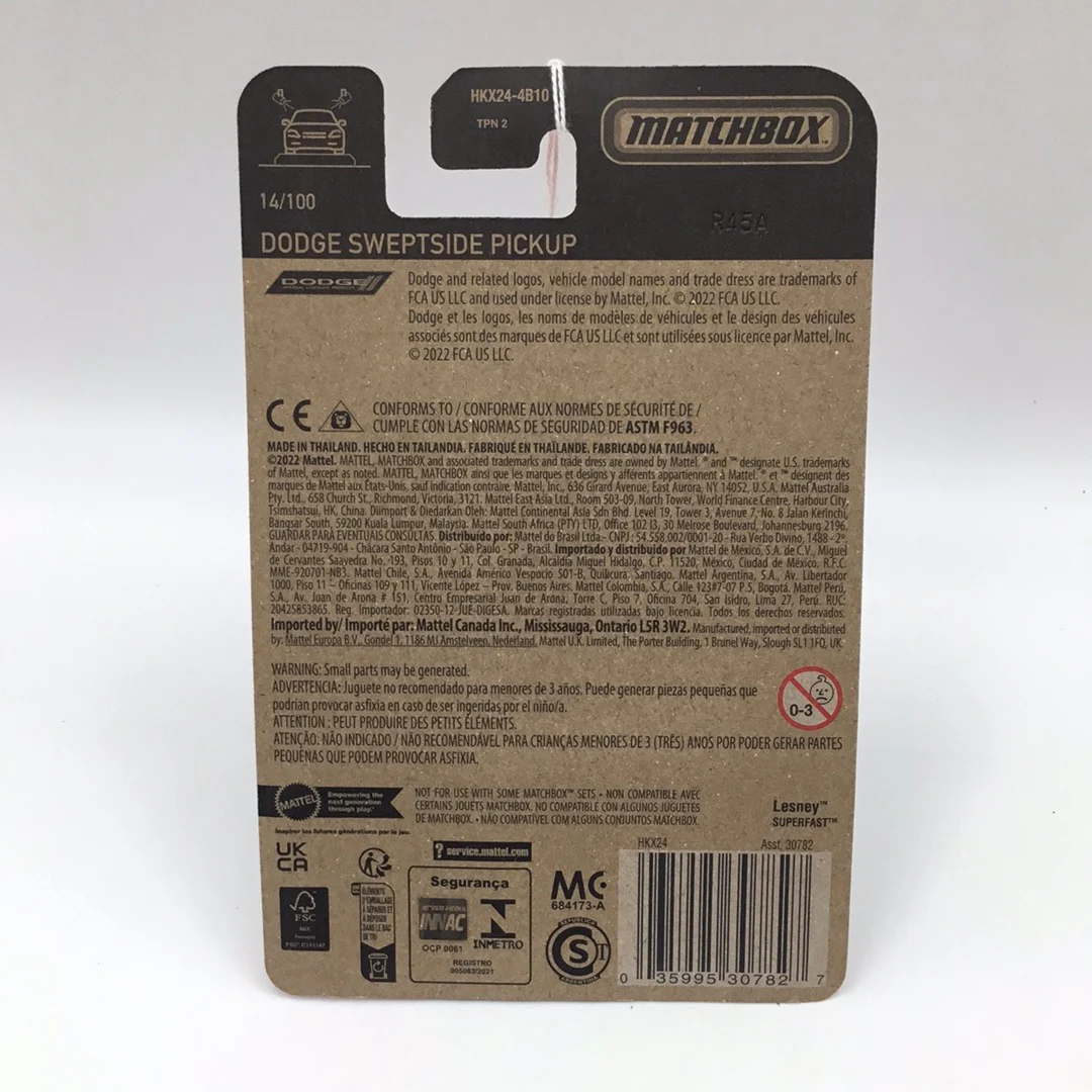 2023 matchbox 70 years #14 Dodge Sweptside Pickup 38H - Image 4