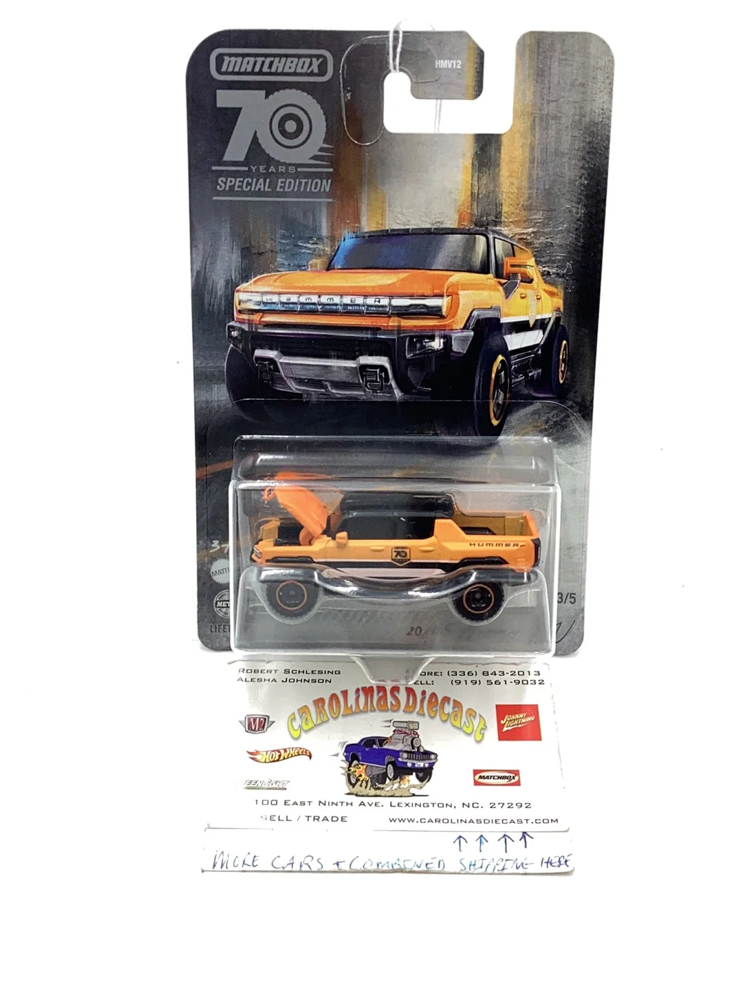 2023 Matchbox 70 years 2022 Hummer EV 3/5 164F