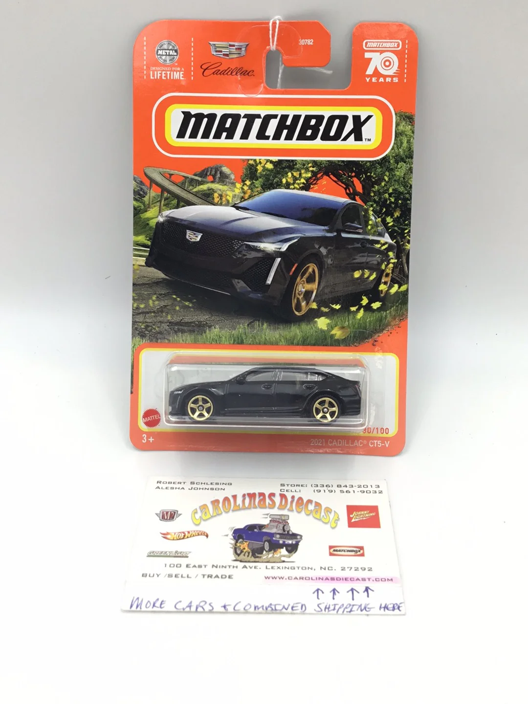 2023 matchbox 70 years #30 2021 Cadillac CT5-V black 41H