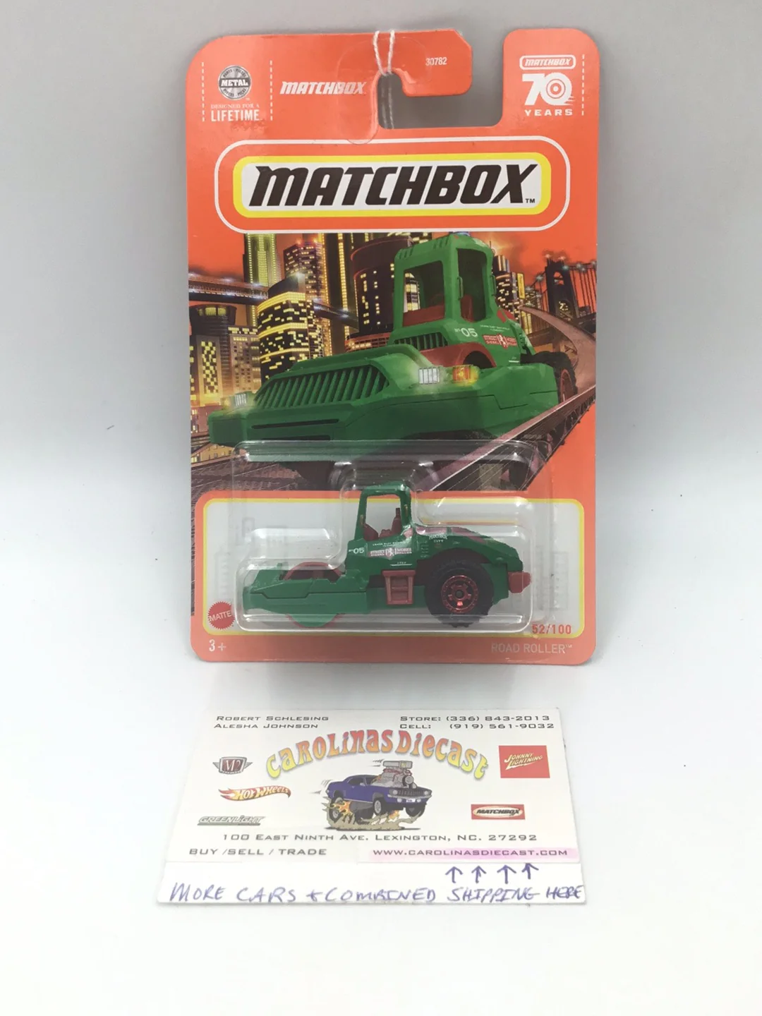 2023 matchbox 70 years #52 Road Roller DD1