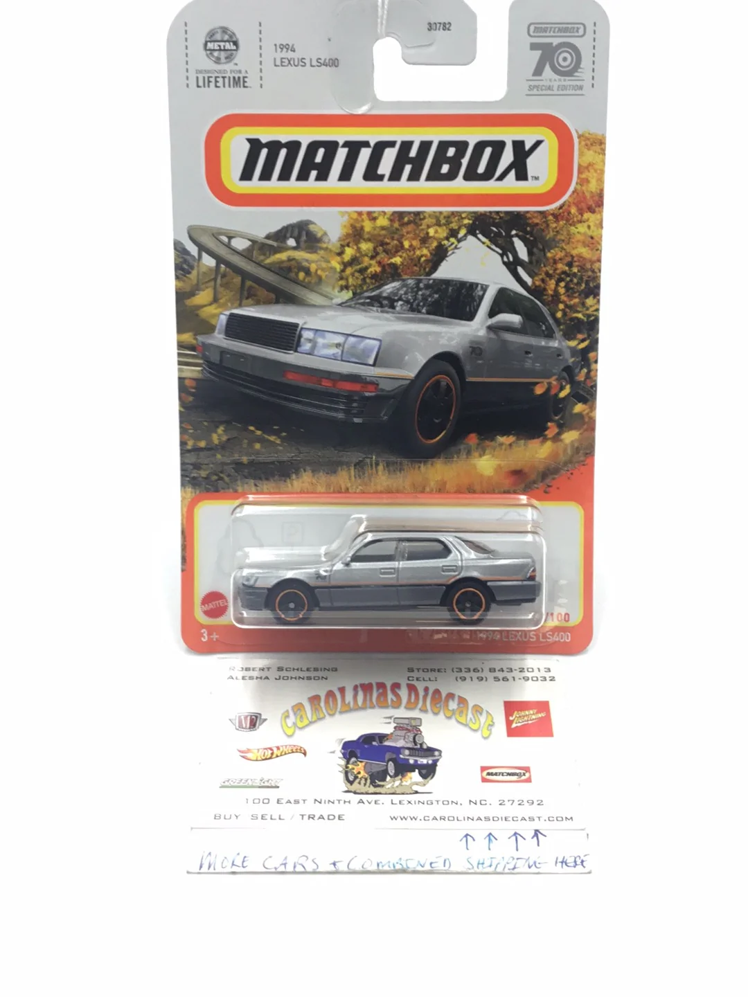 2023 matchbox 70 years #93 1994 Lexus LS400 213C