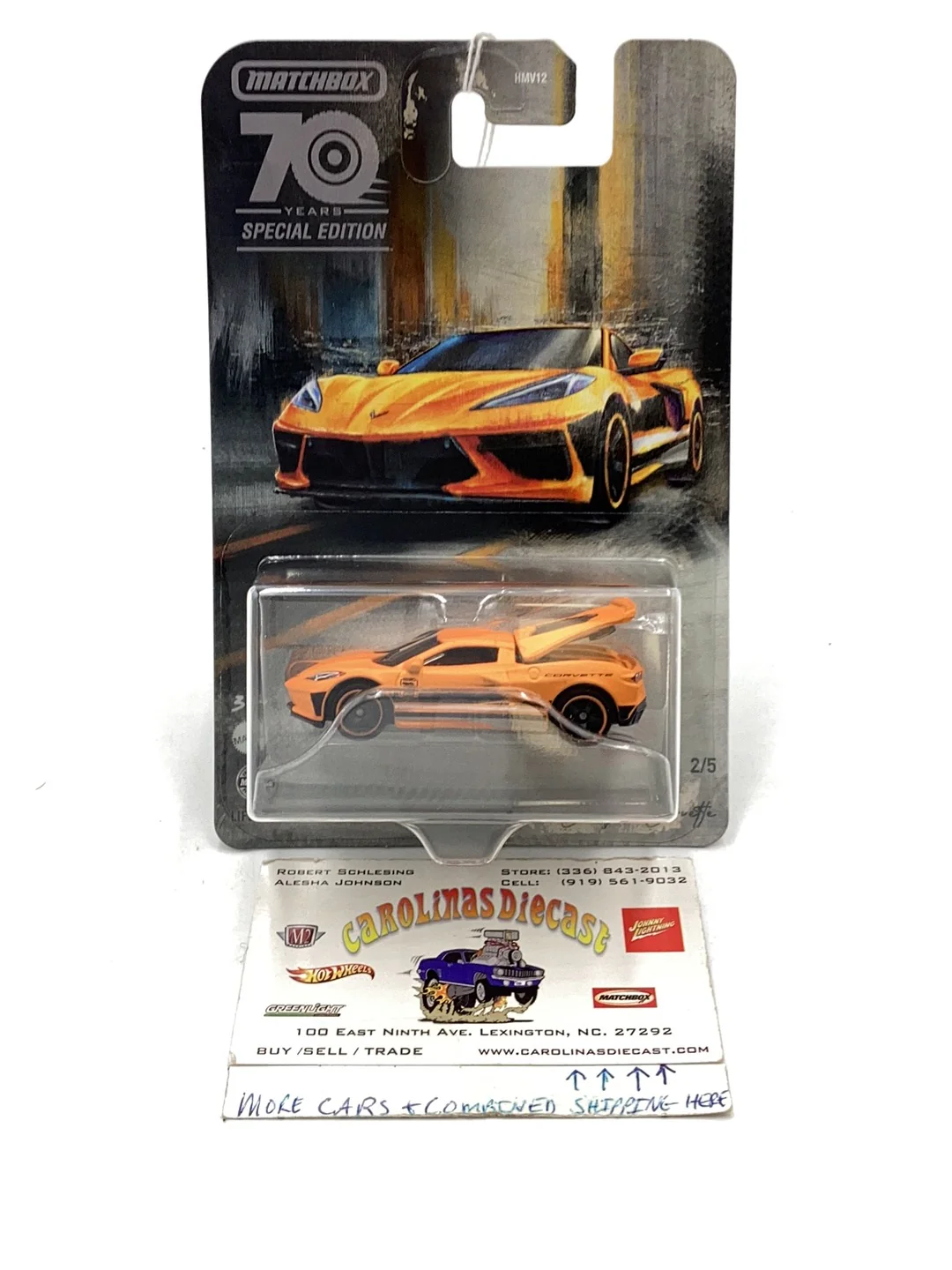 2023 Matchbox 70 years 2020 Chevy Corvette 2/5 164G