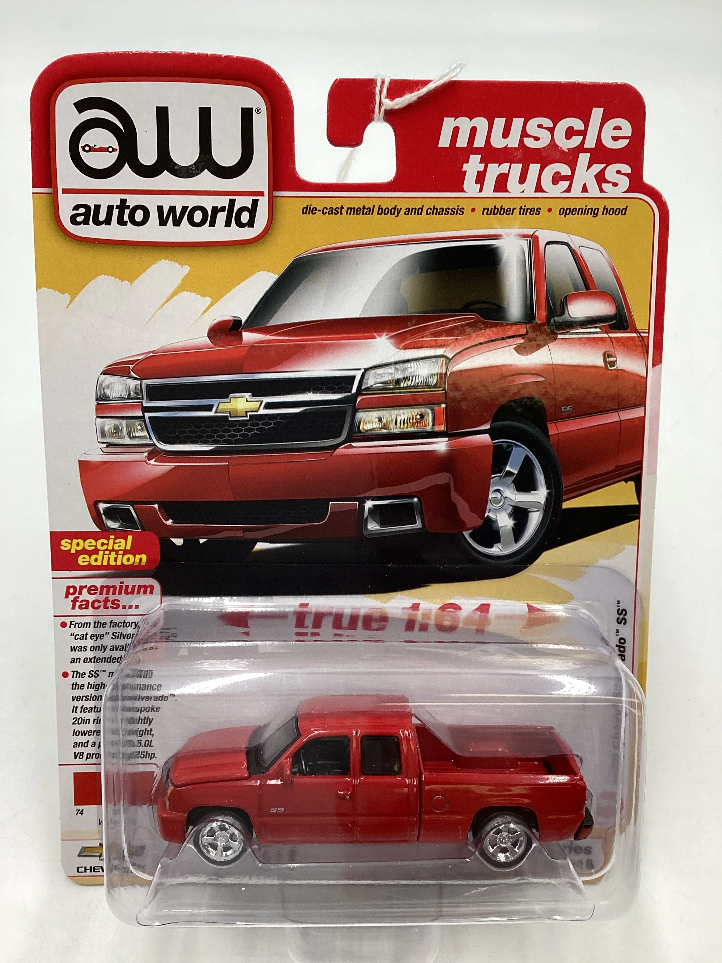 2024 Auto world Muscle Trucks 2006 Chevy Silverado SS Red 183H - Image 2