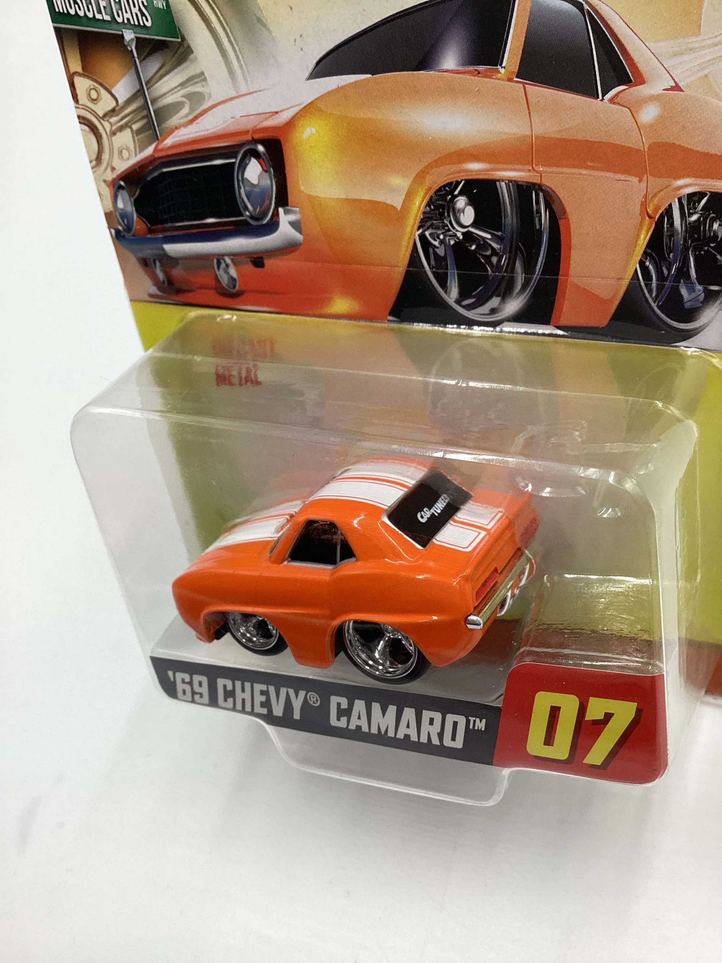 2024 Car Tuned Series 1 #07 69 Chevy Camaro Orange Walgreens Exclusive SR - Image 4