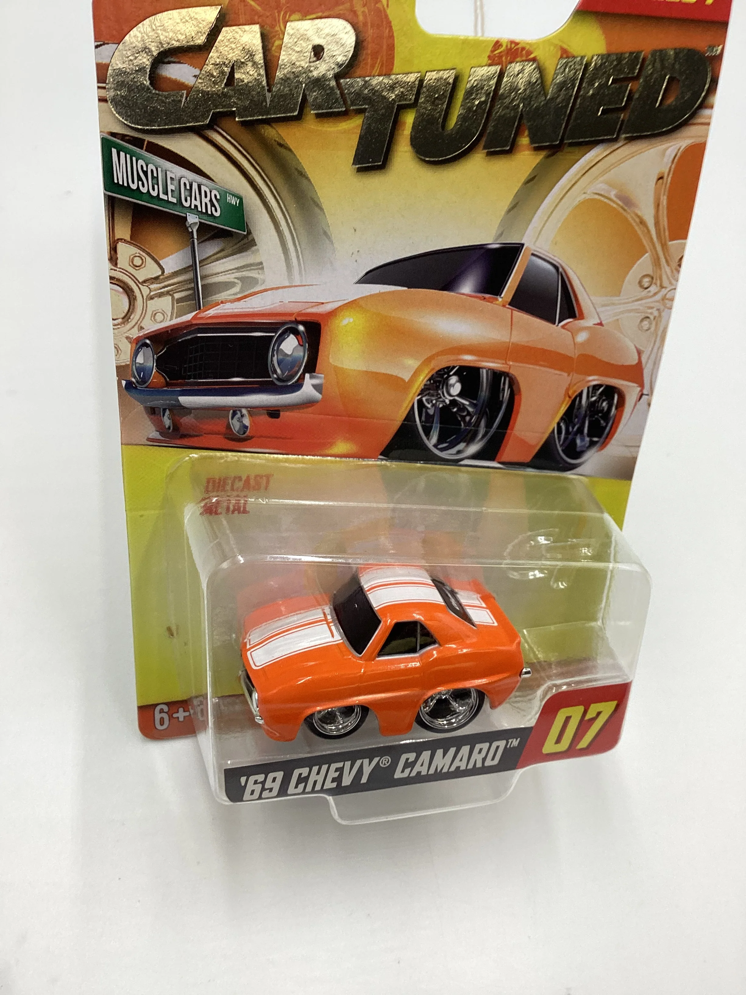 2024 Car Tuned Series 1 #07 69 Chevy Camaro Orange Walgreens Exclusive SR - Image 5