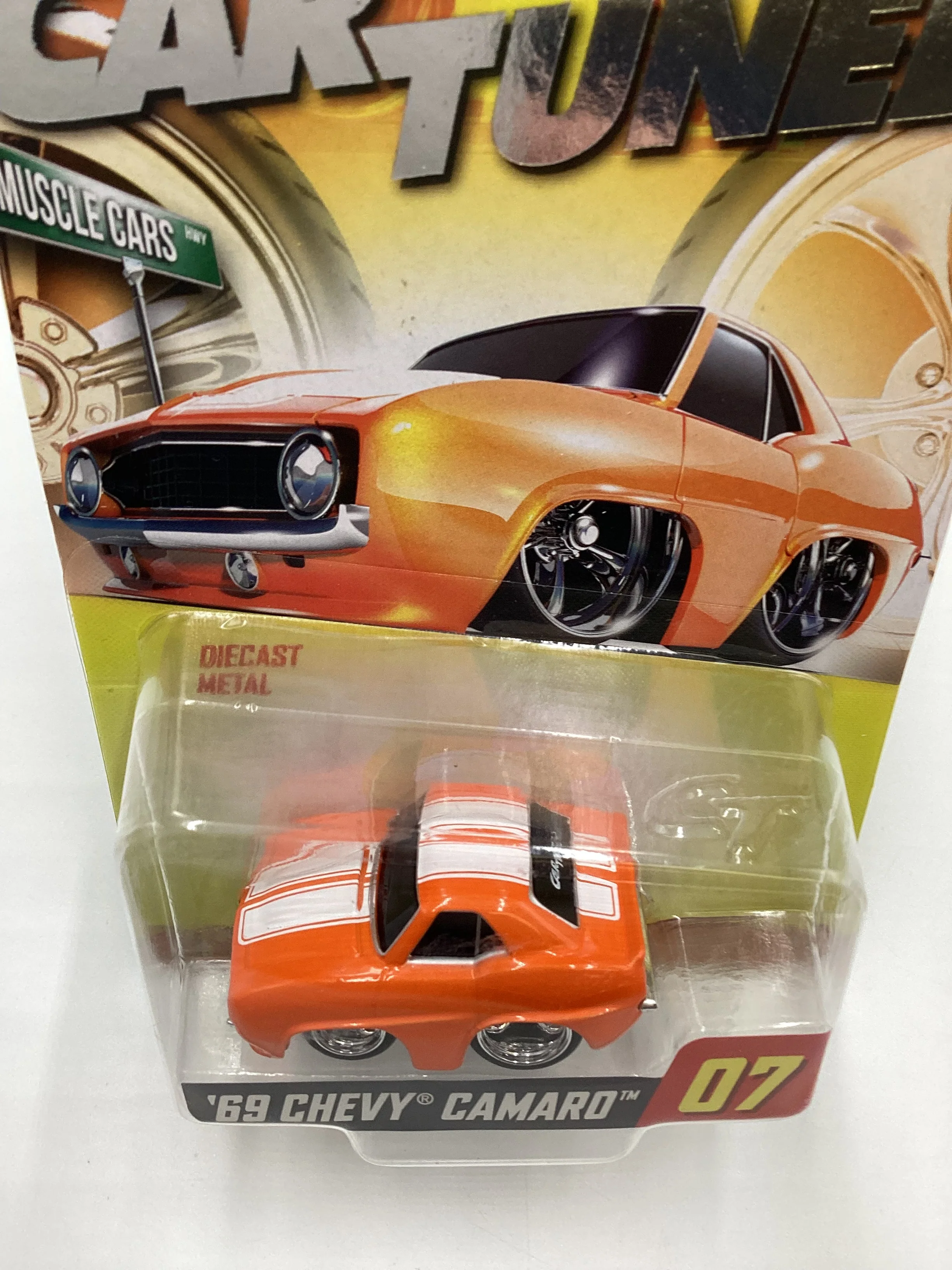 2024 Car Tuned Series 1 #07 69 Chevy Camaro Orange Walgreens Exclusive SR - Image 6