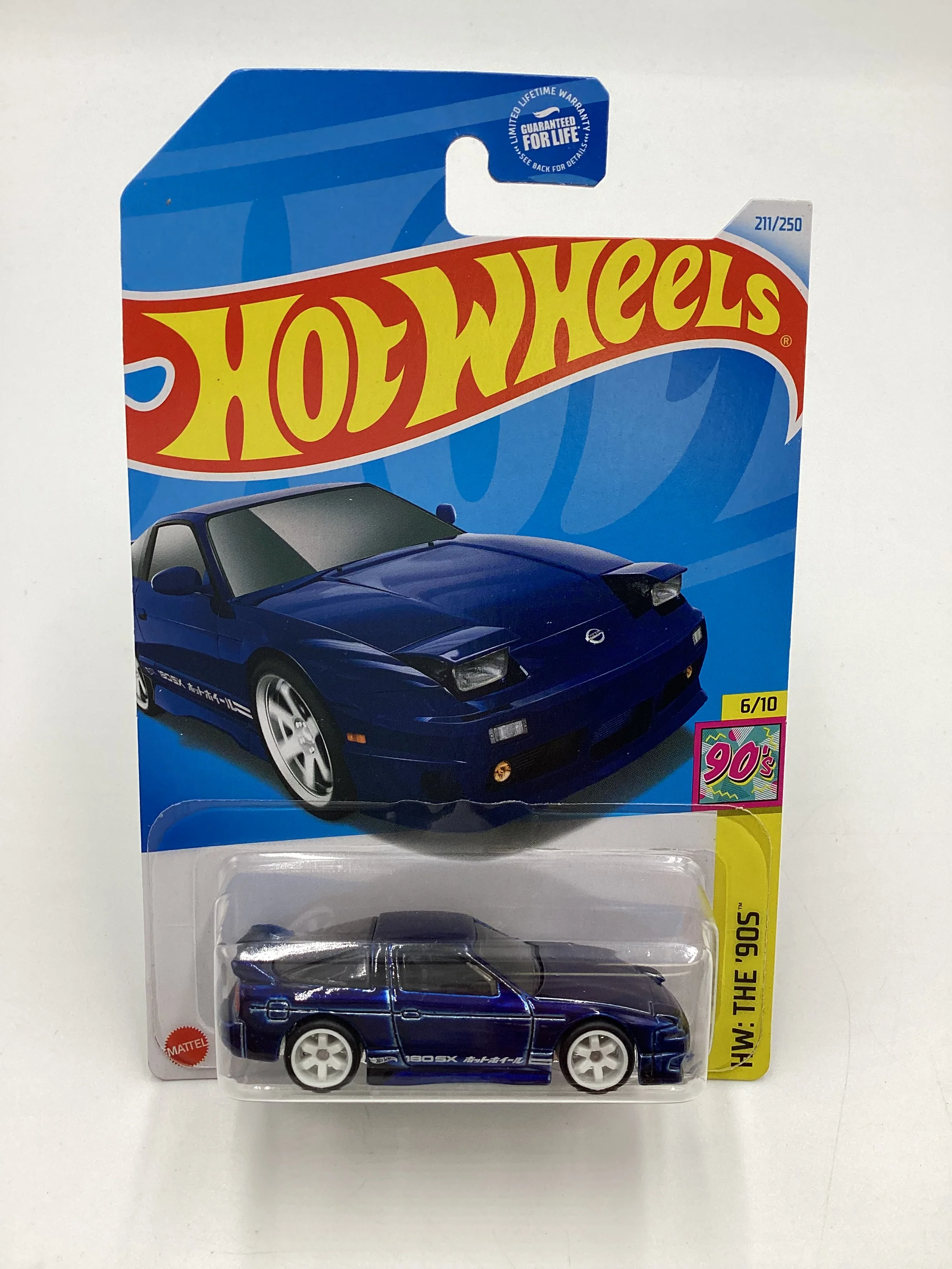 2024 Hot Wheels M Case Super Treasure Hunt #211 96 Nissan 180SX Type X Blue W/Protector - Image 2