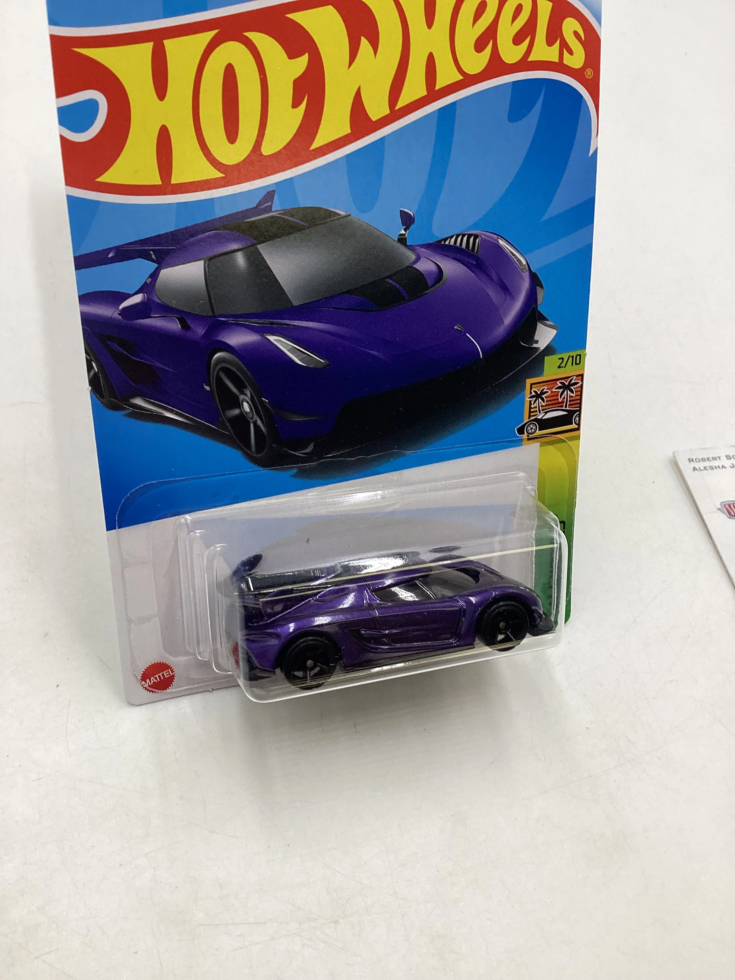 2024 Hot Wheels #184 2020 Koenigsegg Jesko Purple 104F - Image 4