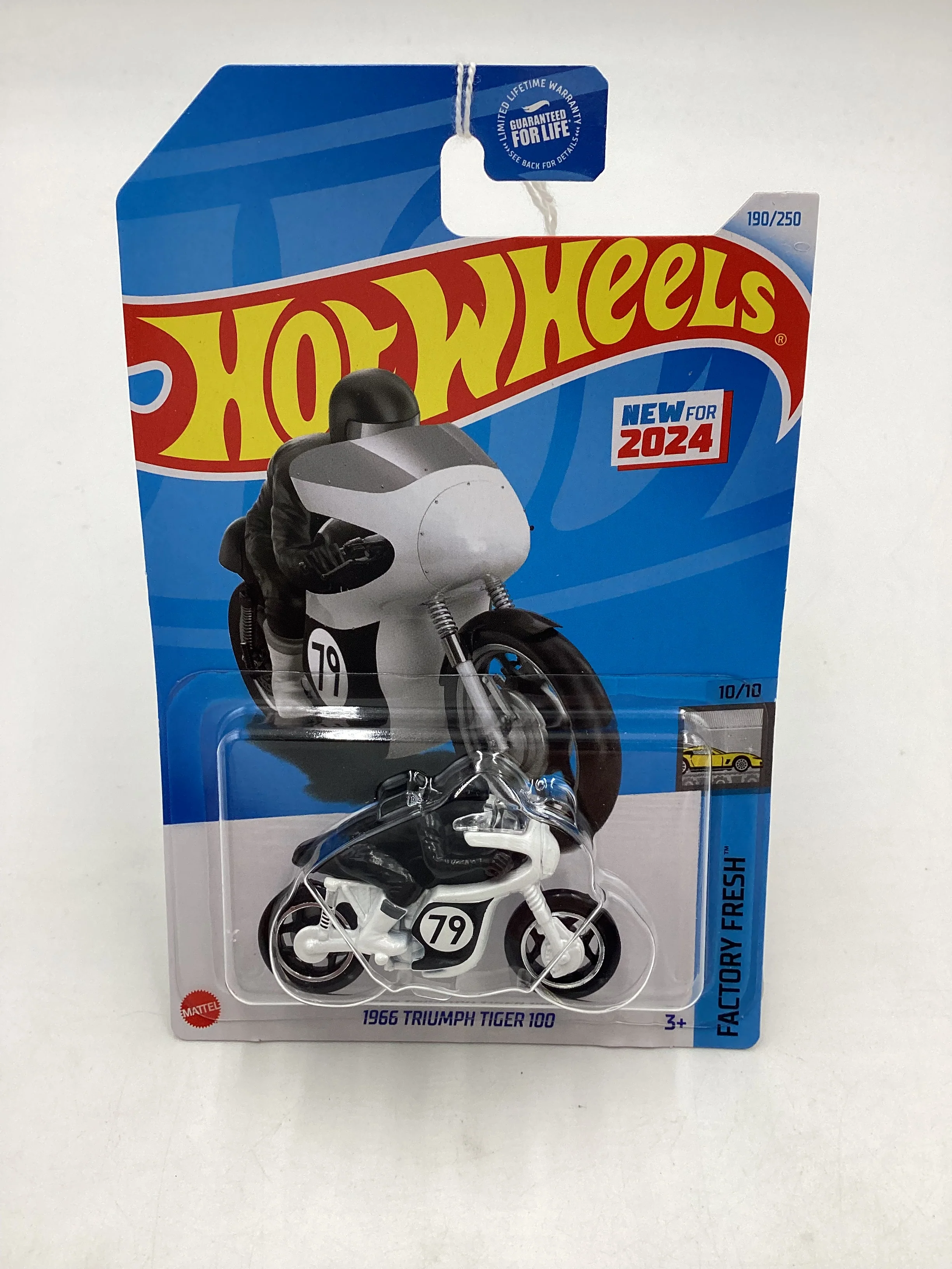 2024 Hot Wheels j case #190 1966 Triump Tiger 100 68A - Image 2