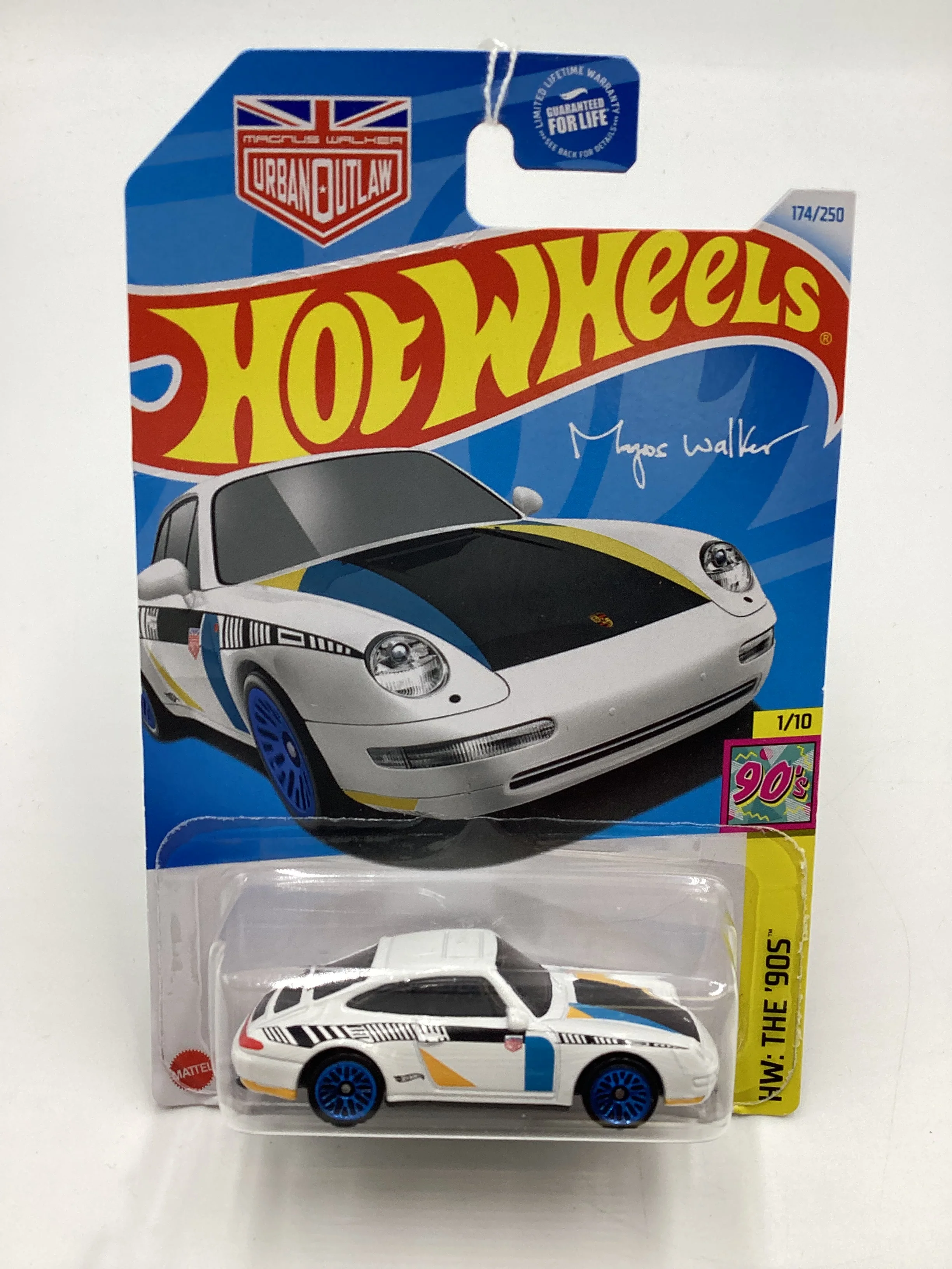 2024 Hot Wheels Q Case #174 96 Porsche Carrera White Magnus Walker 100F - Image 2