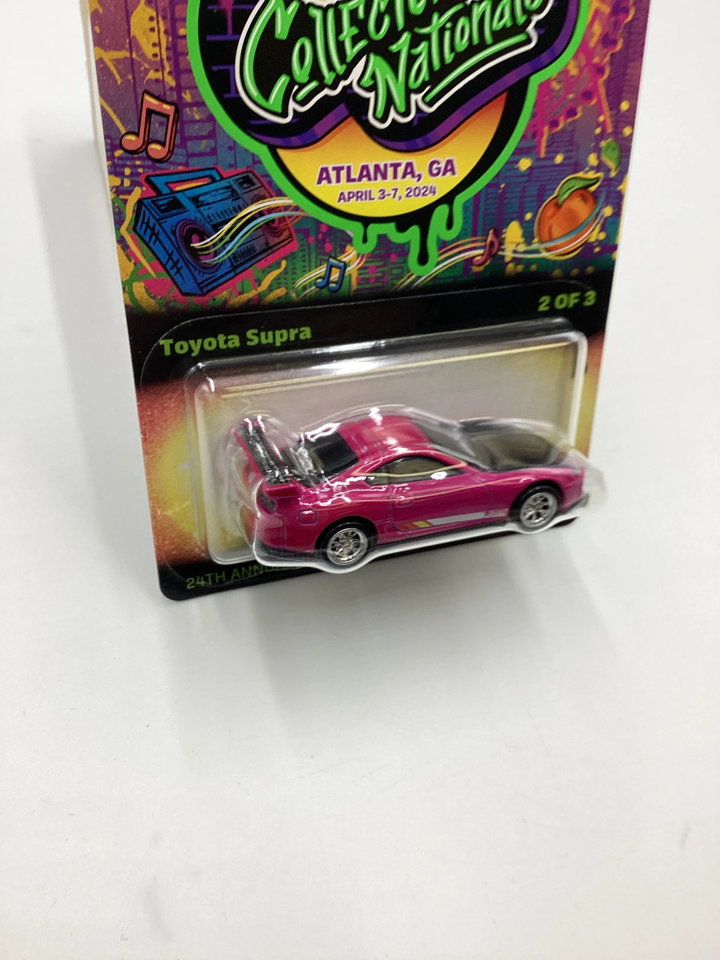 2024 Hot Wheels 24th Annual Collector Nationals Toyota Supra Pink 04729/06200 - Image 5
