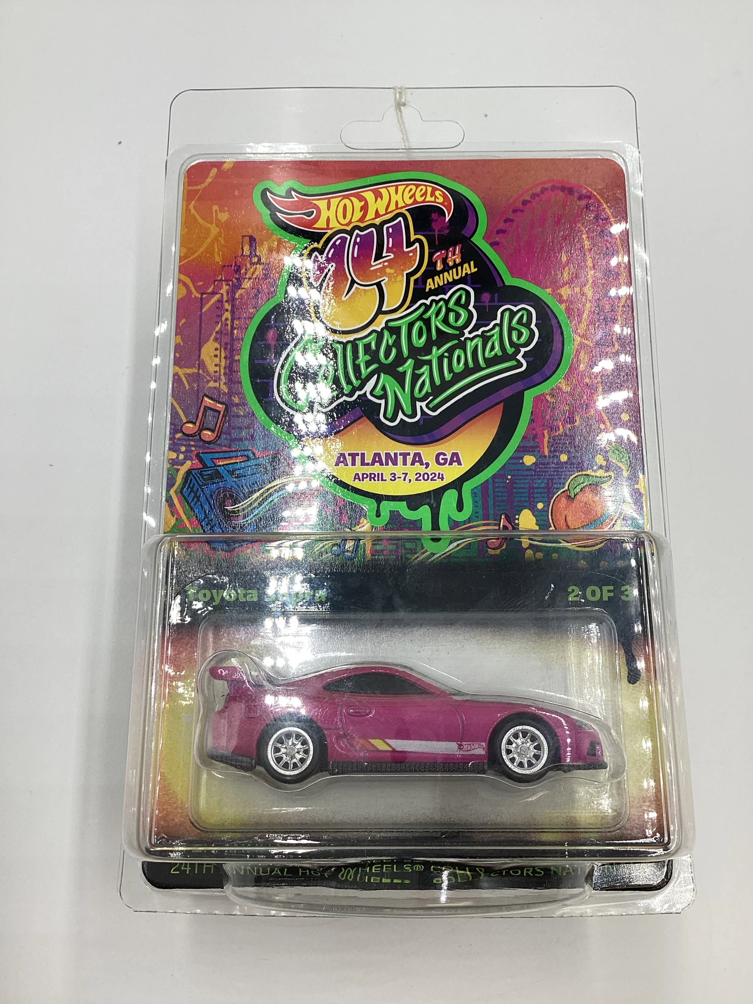 2024 Hot Wheels 24th Annual Collector Nationals Toyota Supra Pink 04729/06200 - Image 9