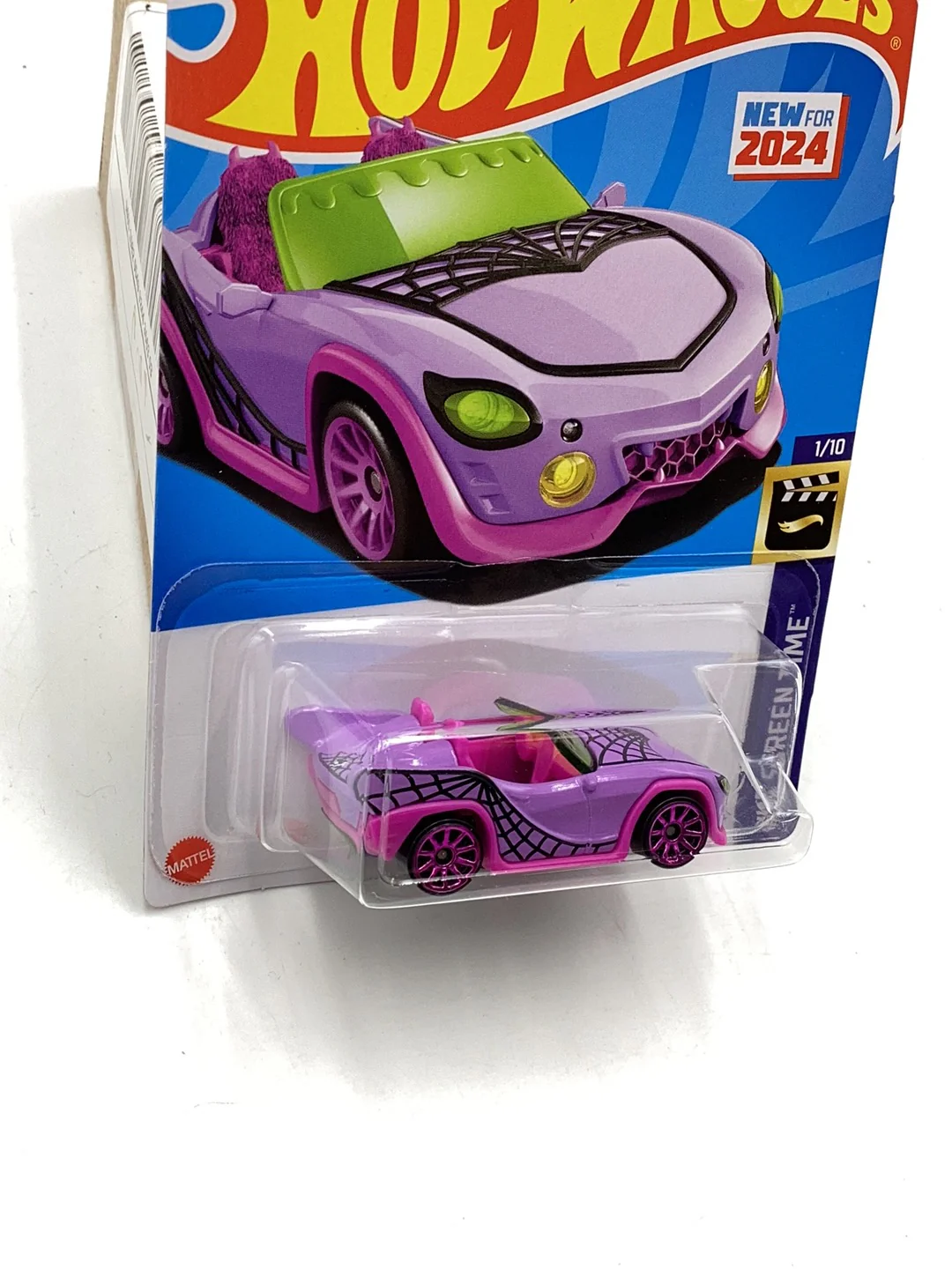 2024 Hot Wheels #3 Monster High Ghoul Mobile 119C - Image 3